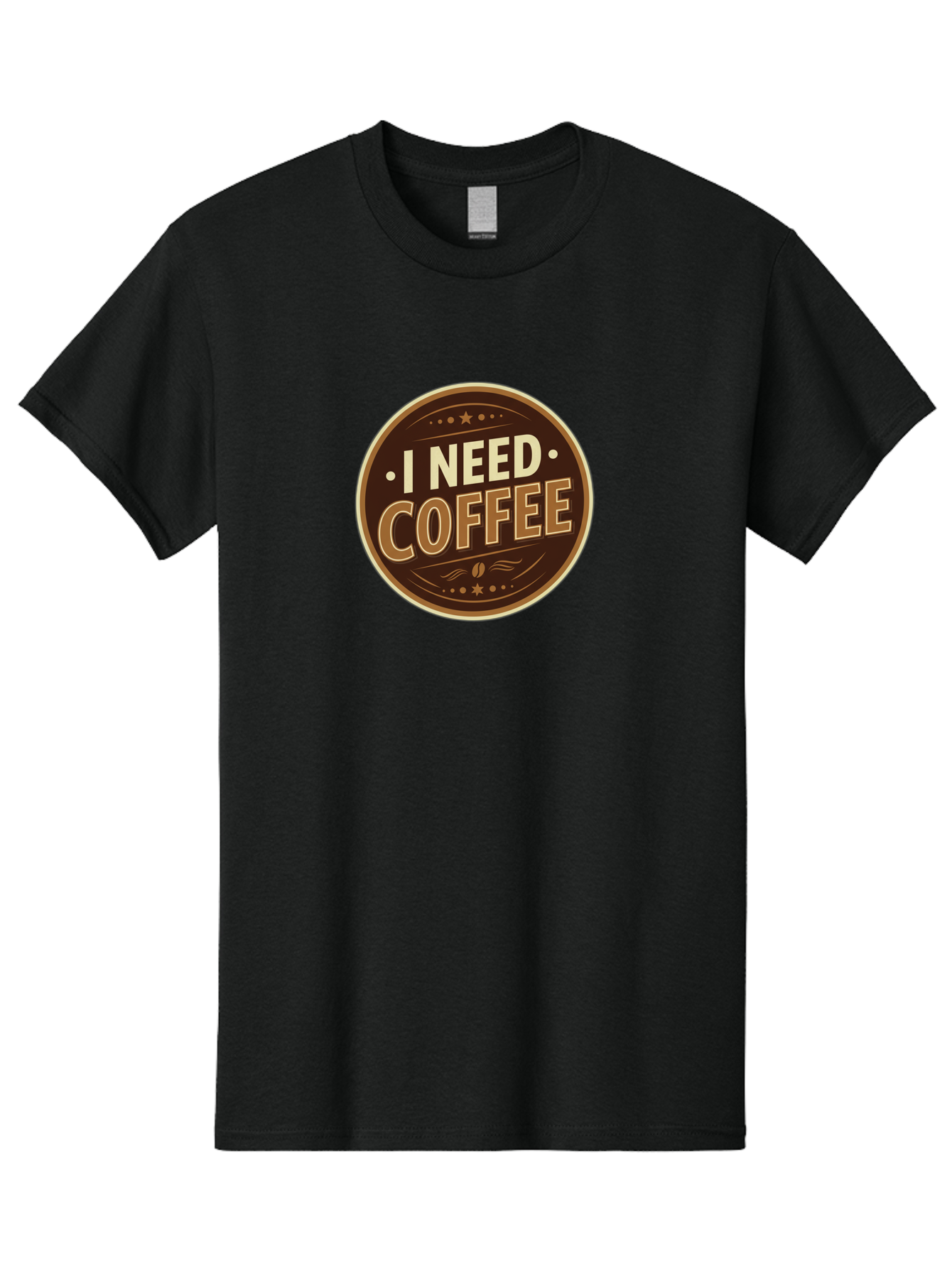 I-Need-Coffee-5 Men'S Graphic Tee, 100% Cotton, Comfortable Casual Summer Wear, Machine Washable, Coffee Lover, Caffeine Fix, Morning Motivation, Coffee Break, Coffee Addiction, Coffee Culture, Coffee Quote, Coffee Art Bac069 7
