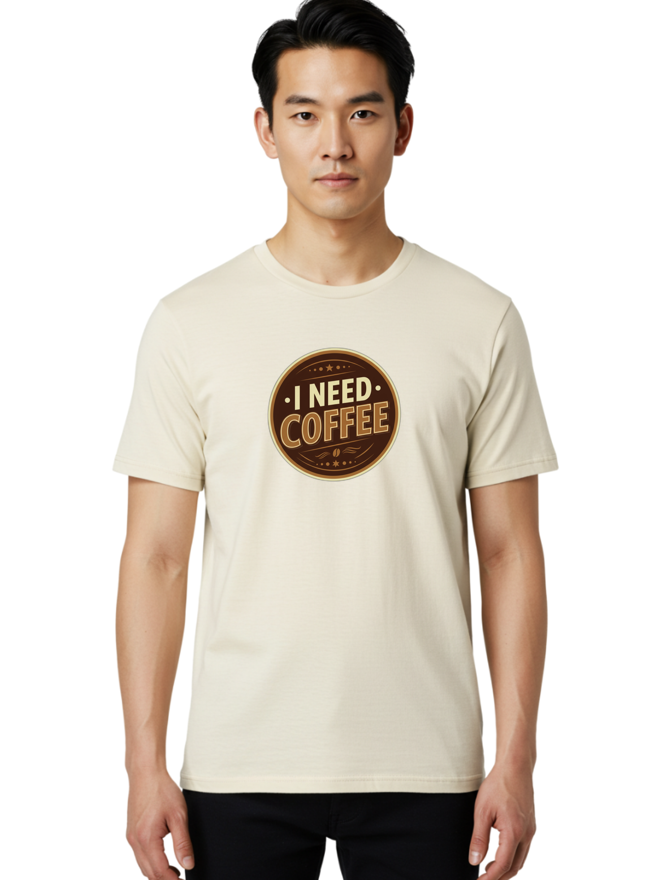 I-Need-Coffee-5 Men'S Graphic Tee, 100% Cotton, Comfortable Casual Summer Wear, Machine Washable, Coffee Lover, Caffeine Fix, Morning Motivation, Coffee Break, Coffee Addiction, Coffee Culture, Coffee Quote, Coffee Art Bac069 29