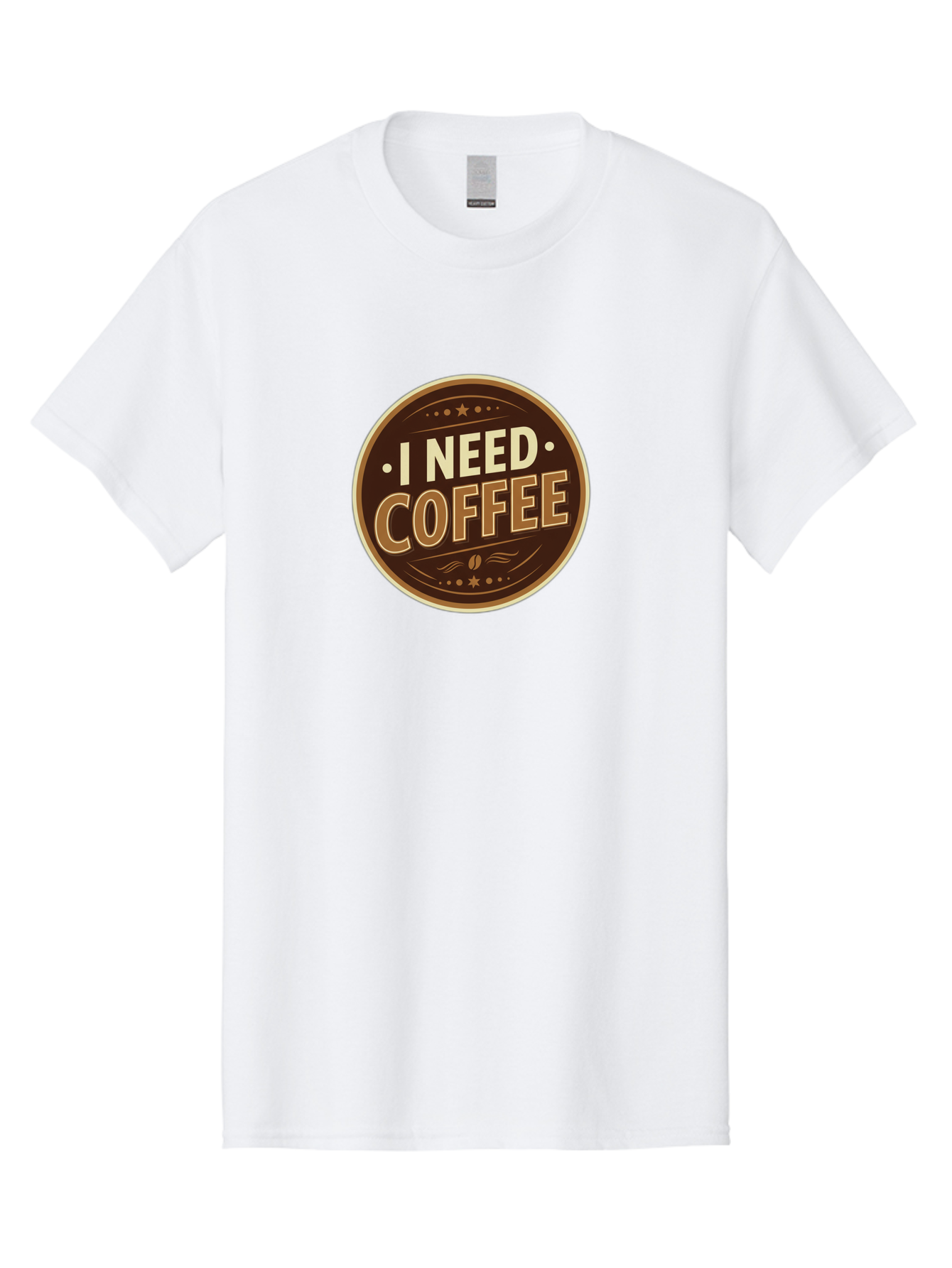 I-Need-Coffee-5 Men'S Graphic Tee, 100% Cotton, Comfortable Casual Summer Wear, Machine Washable, Coffee Lover, Caffeine Fix, Morning Motivation, Coffee Break, Coffee Addiction, Coffee Culture, Coffee Quote, Coffee Art Bac069 11