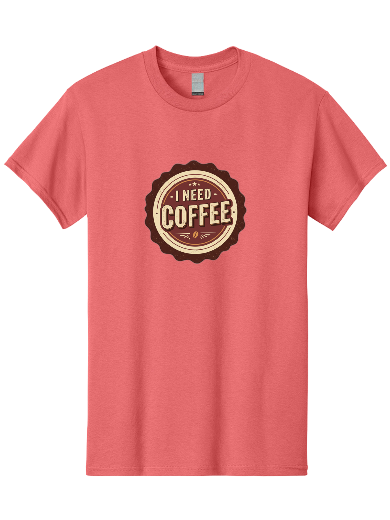 I-Need-Coffee-6 Men'S Graphic Tee, 100% Cotton, Comfortable Casual Summer Wear, Machine Washable, Coffee Lover, Caffeine Craving, Morning Motivation, Coffee Addict, Coffee Culture, Coffee Bean, Vintage Style, Retro Design, Humorous Quote, Bac070 10