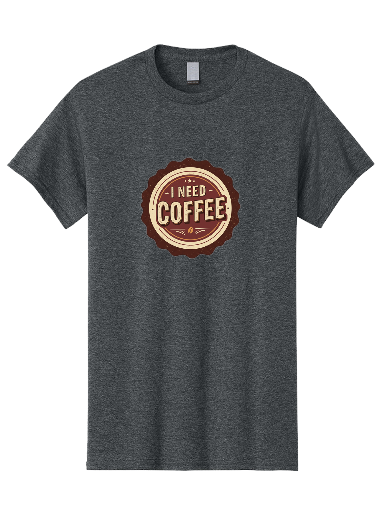 I-Need-Coffee-6 Men'S Graphic Tee, 100% Cotton, Comfortable Casual Summer Wear, Machine Washable, Coffee Lover, Caffeine Craving, Morning Motivation, Coffee Addict, Coffee Culture, Coffee Bean, Vintage Style, Retro Design, Humorous Quote, Bac070 8
