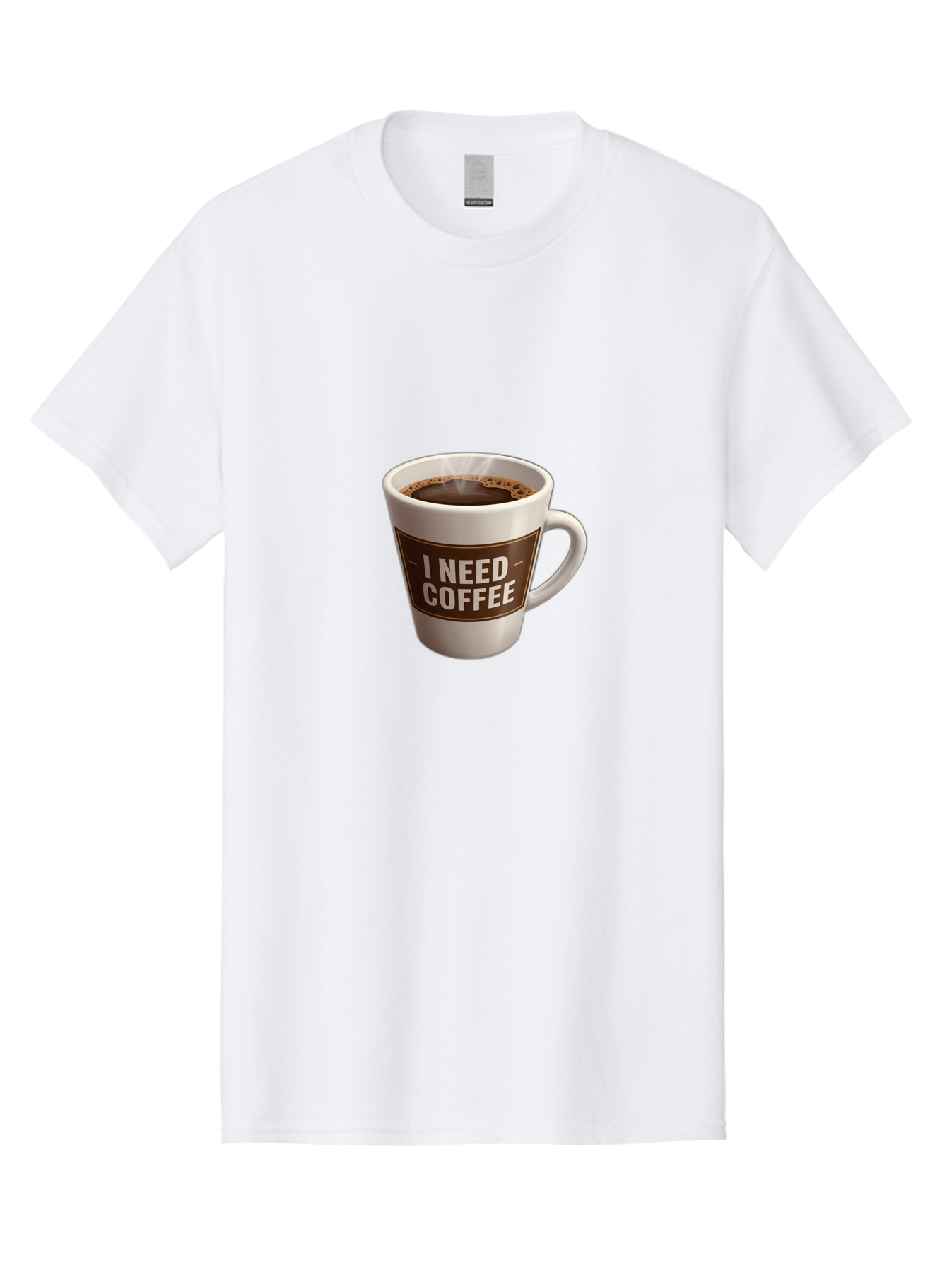 I-Need-Coffee-8 Men'S Graphic Tee, 100% Cotton, Comfortable Casual Summer Wear, Machine Washable, Coffee Mug, Coffee Lover, Caffeine Fix, Morning Motivation, Daily Grind, Coffee Break, Coffee Addiction, Coffee Culture Bac072 1