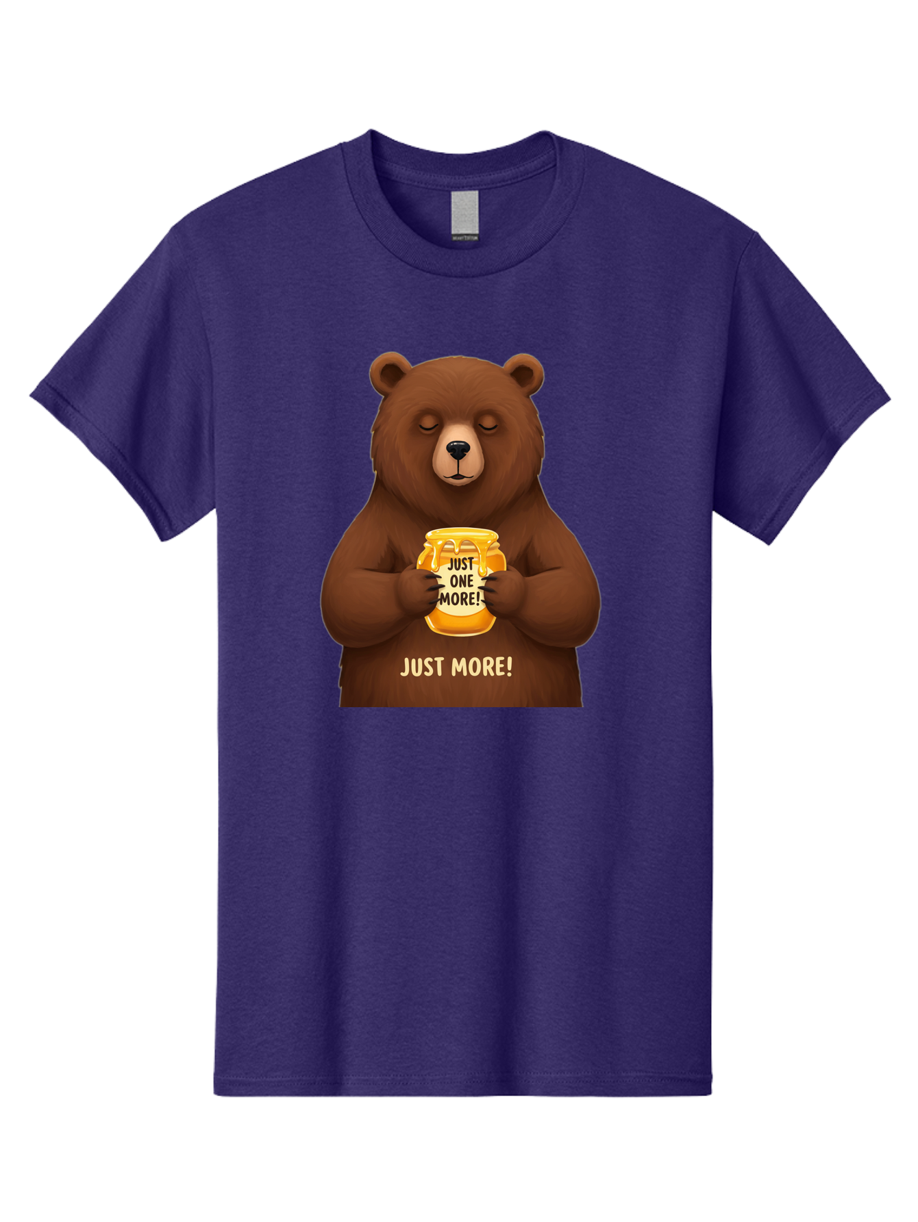 Just-One-More-2 Men'S Graphic Tee, 100% Cotton, Comfortable Casual Summer Wear, Machine Washable, Funny Bear, Beer Mug, Just One More, Humorous, Cartoon, Happy Hour, Beer Lover, Relaxed Bear, Amusing Character, Beer Culture Bac081 8