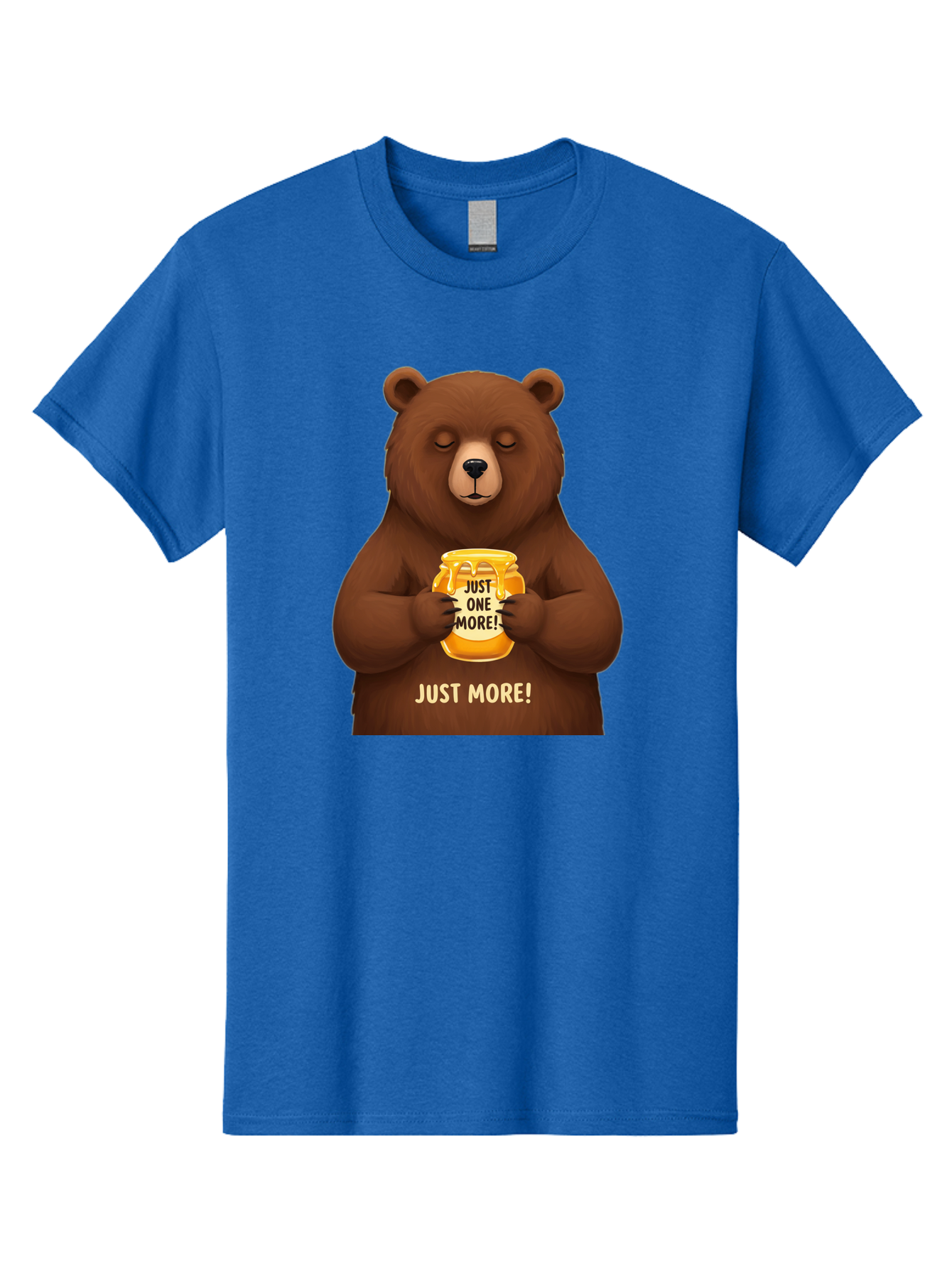 Just-One-More-2 Men'S Graphic Tee, 100% Cotton, Comfortable Casual Summer Wear, Machine Washable, Funny Bear, Beer Mug, Just One More, Humorous, Cartoon, Happy Hour, Beer Lover, Relaxed Bear, Amusing Character, Beer Culture Bac081 10