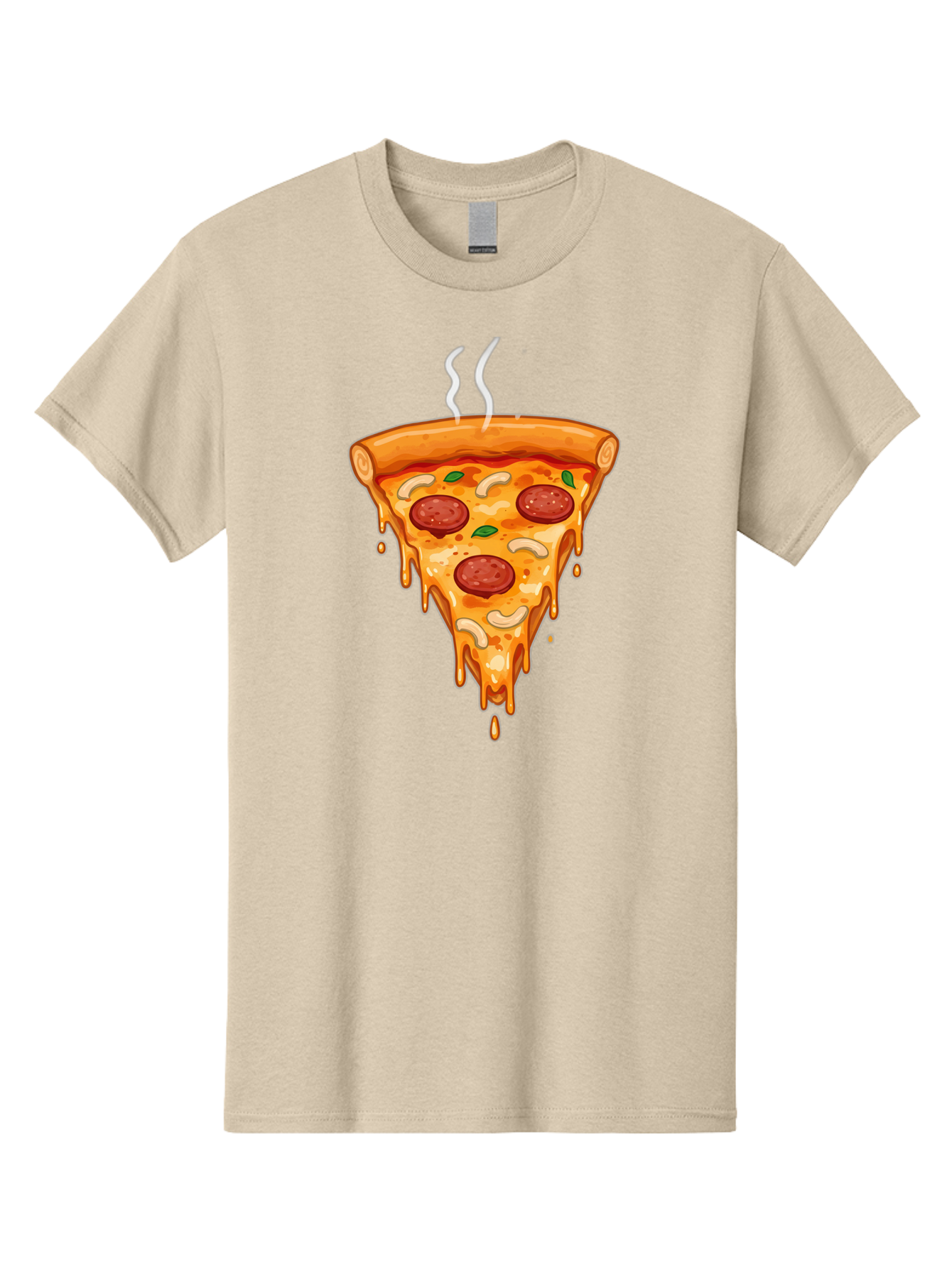 Pepperoni-Pizza-Slice-18 Men'S Graphic Tee, 100% Cotton, Comfortable Casual Summer Wear, Machine Washable, Cheesy Pizza Slice, Pepperoni Pizza, Melted Cheese, Hot Pizza, Fresh Basil, Pepperoni Slices, Steaming Pizza, Tasty Topping, Pizza Lover Bac228 9