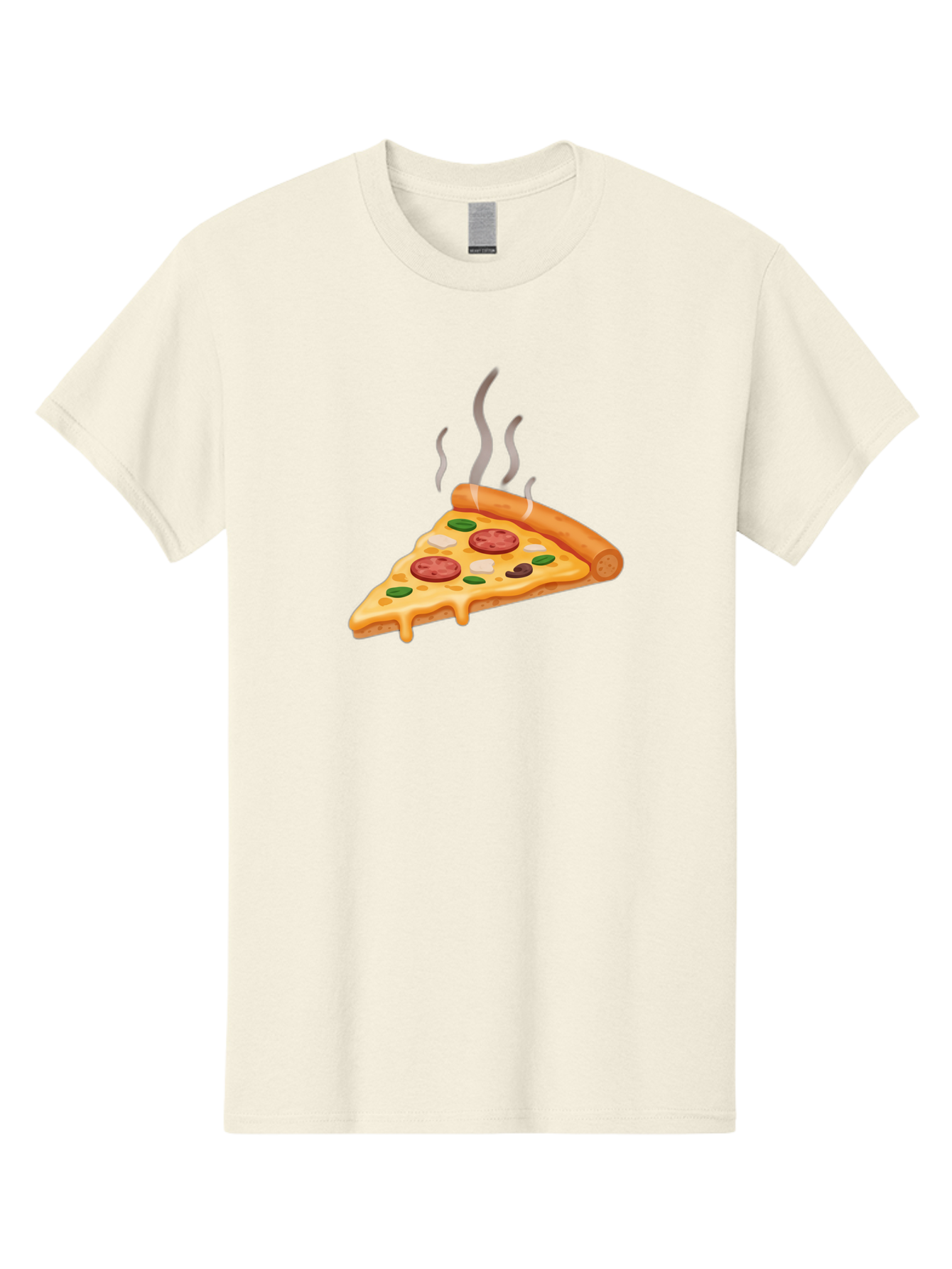 Pizza-Slice-25 Men'S Graphic Tee, 100% Cotton, Comfortable Casual Summer Wear, Machine Washable, Hot Pizza Slice, Melted Cheese, Pepperoni, Green Peppers, Olives, Italian Cuisine, Delicious Food, Savory Toppings, Foodie, Pizza Lovers Bac286 14