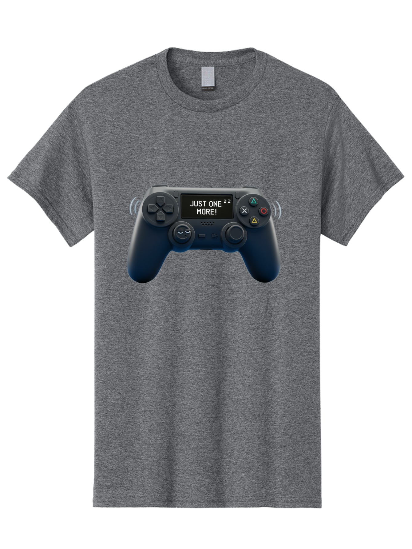 Ps4-Controller Men'S Graphic Tee, 100% Cotton, Comfortable Casual Summer Wear, Machine Washable, Game Controller, Gaming, Video Games, Ps4 Controller, Joystick, Gamepad, Gaming Addiction, Gaming Habit, Just One More, Sleep Deprivation, Bac343 8