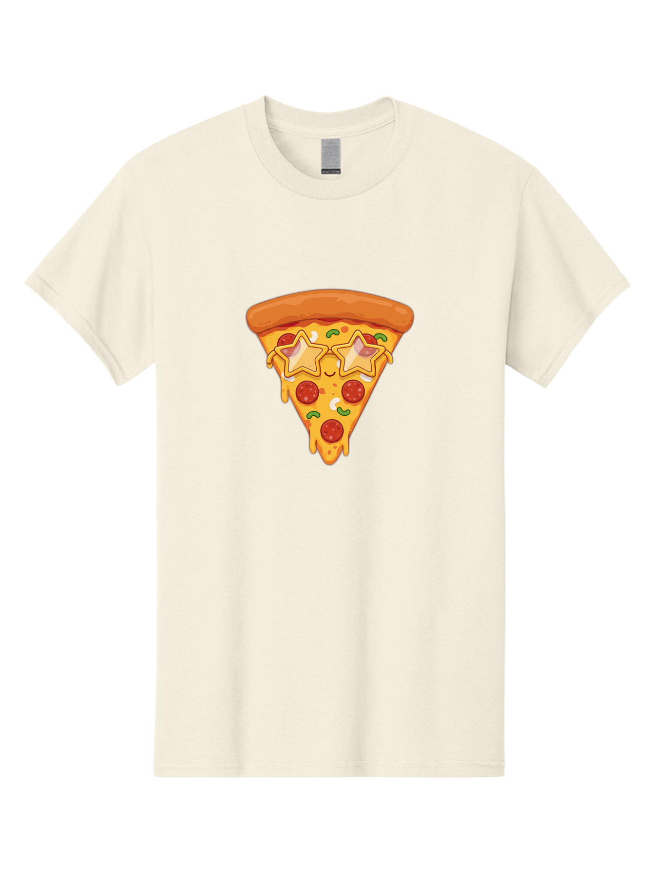Star-Pizza-Slice Men'S Graphic Tee, 100% Cotton, Comfortable Casual Summer Wear, Machine Washable, Pizza Slice, Melted Cheese, Pepperoni Pizza, Star-Shaped Toppings, Cartoon-Style Pizza, Cheesy Goodness, Savory Delight, Pizza Love, Foodie Fun, Bac452 14