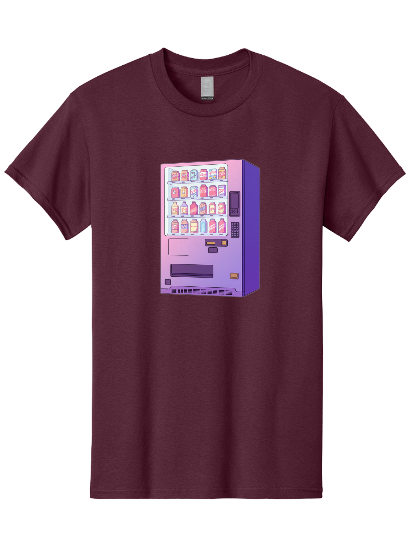 Vending-Machine Men'S Graphic Tee, 100% Cotton, Comfortable Casual Summer Wear, Machine Washable, Vending Machine, Soda Drinks, Colorful Cans, Vending Machine Interface, Automated Retail, Convenience Technology, Soft Drink Dispenser, Bac546 14