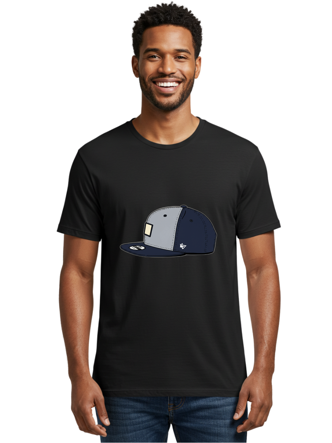47-Snapback-Hat Men'S Graphic Tee, 100% Cotton, Comfortable Casual Summer Wear, Machine Washable, Baseball Cap, Snapback Hat, 47 Brand Clothing, Streetwear Fashion, Casual Style, Navy Blue Cap, Grey And Navy Color Combination, White Logo, Bac577 23