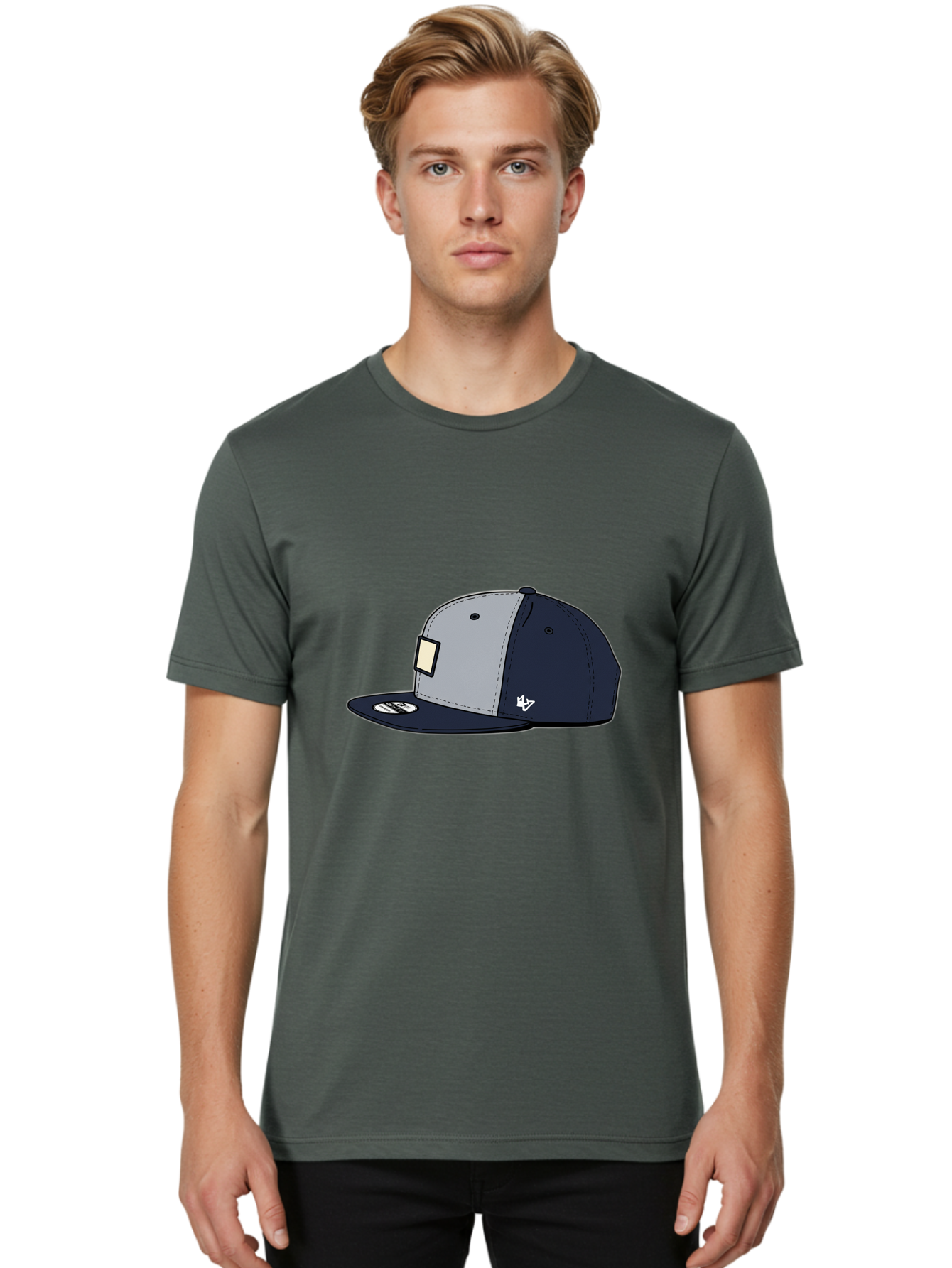 47-Snapback-Hat Men'S Graphic Tee, 100% Cotton, Comfortable Casual Summer Wear, Machine Washable, Baseball Cap, Snapback Hat, 47 Brand Clothing, Streetwear Fashion, Casual Style, Navy Blue Cap, Grey And Navy Color Combination, White Logo, Bac577 29