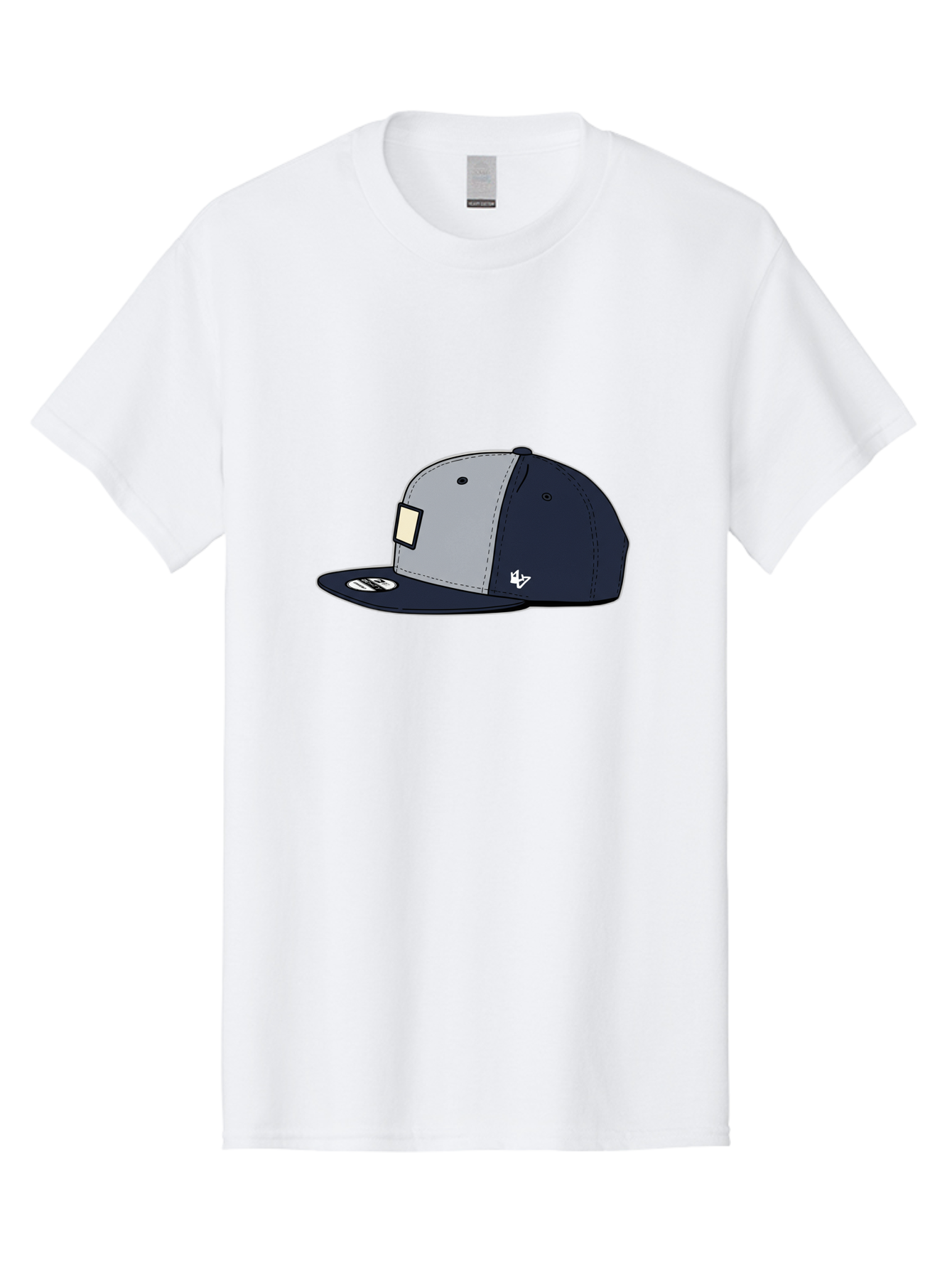 47-Snapback-Hat Men'S Graphic Tee, 100% Cotton, Comfortable Casual Summer Wear, Machine Washable, Baseball Cap, Snapback Hat, 47 Brand Clothing, Streetwear Fashion, Casual Style, Navy Blue Cap, Grey And Navy Color Combination, White Logo, Bac577 1