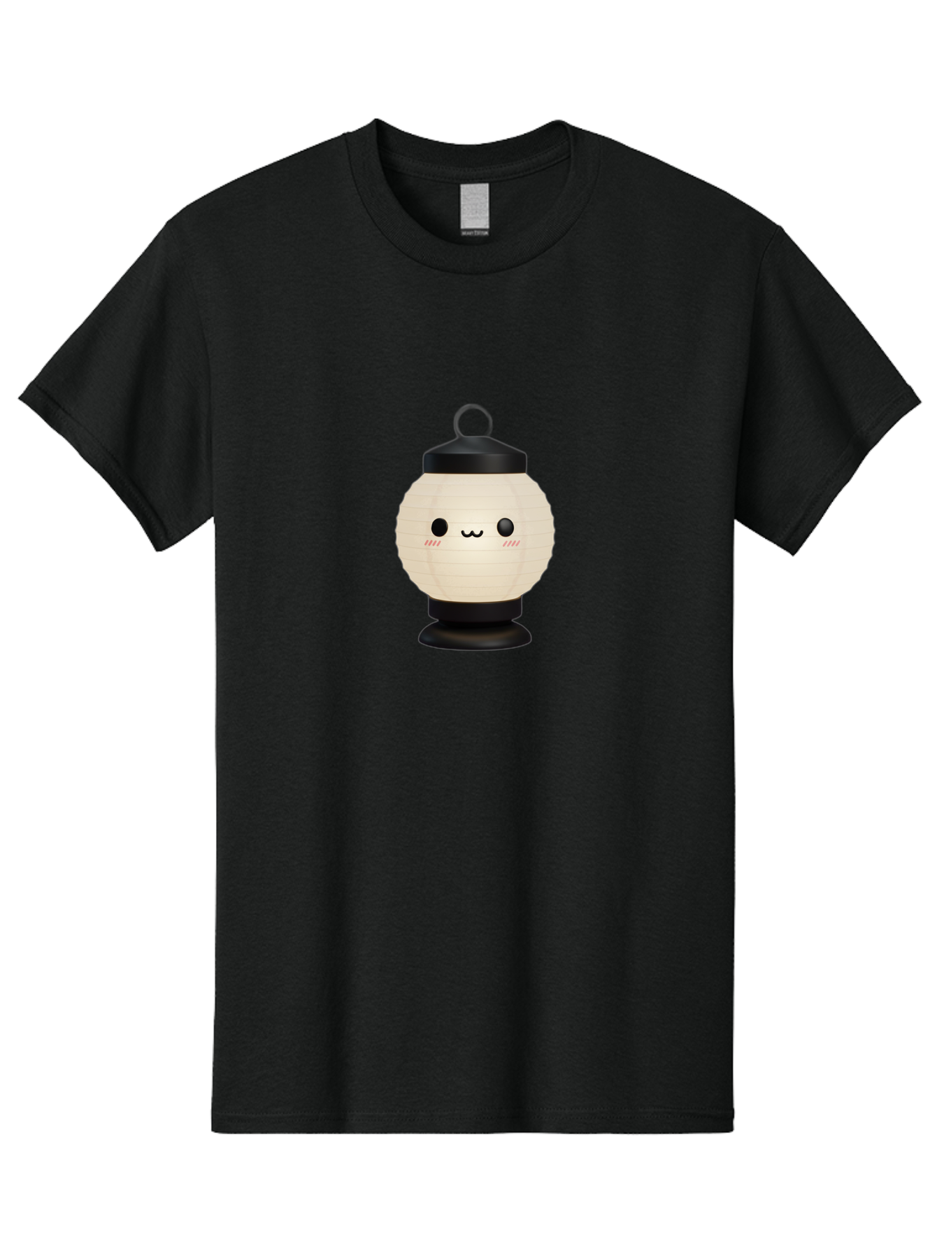 Akari-Chan-Lantern Men'S Graphic Tee, 100% Cotton, Comfortable Casual Summer Wear, Machine Washable, Kawaii Lantern, Japanese Culture, Paper Lantern, Cute Face, Emoticon, Illustration, Cartoon Style, Minimalist Design, Simple Art, Round Shape, Bac582 13
