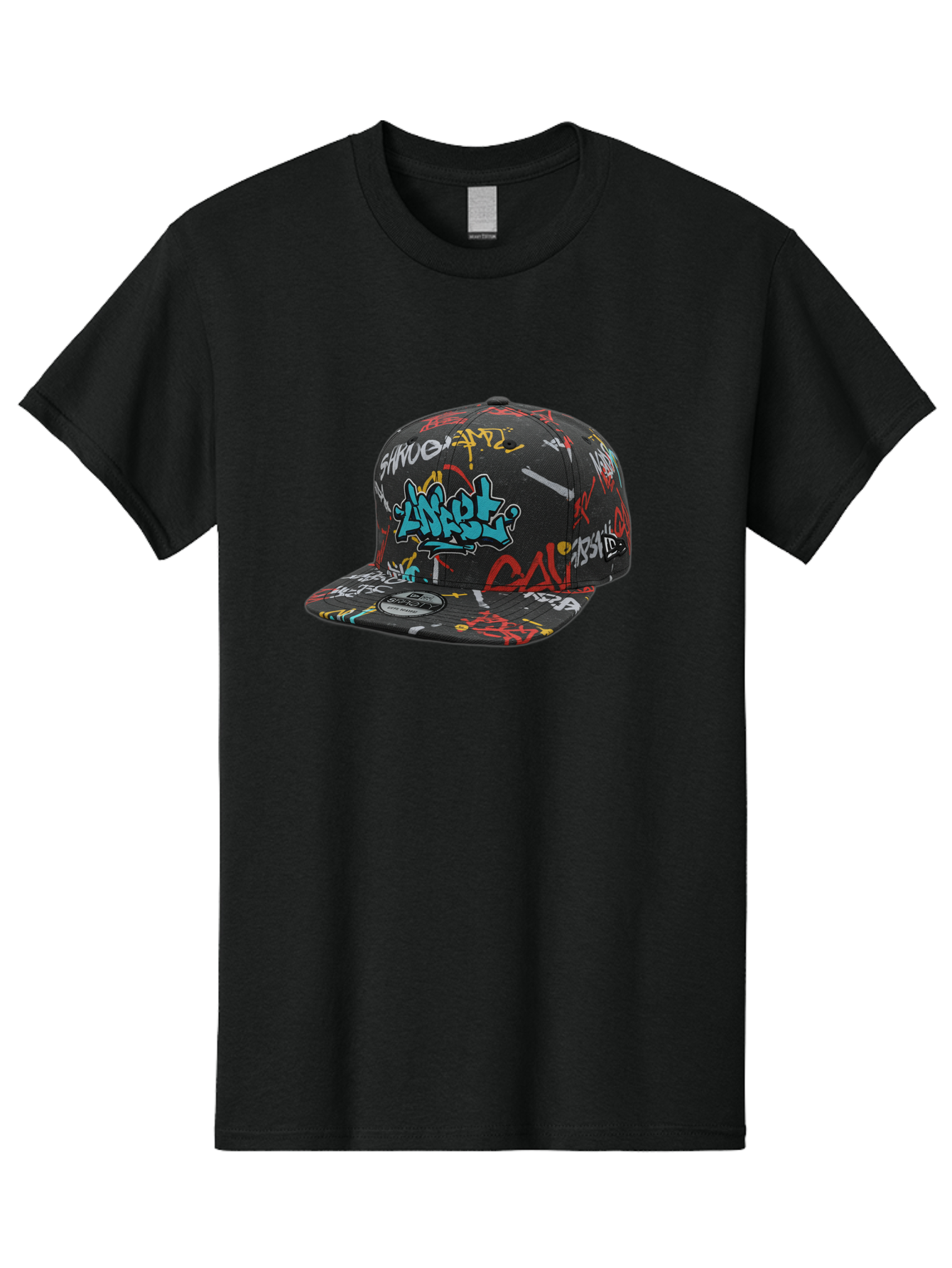 Anarchy-Baseball-Cap Men'S Graphic Tee, 100% Cotton, Comfortable Casual Summer Wear, Machine Washable, Graffiti Art, Streetwear Fashion, Custom Hats, Urban Style, Colorful Designs, Casual Wear, Hip Hop Culture, Snapback Cap, Street Art, Bac585 2