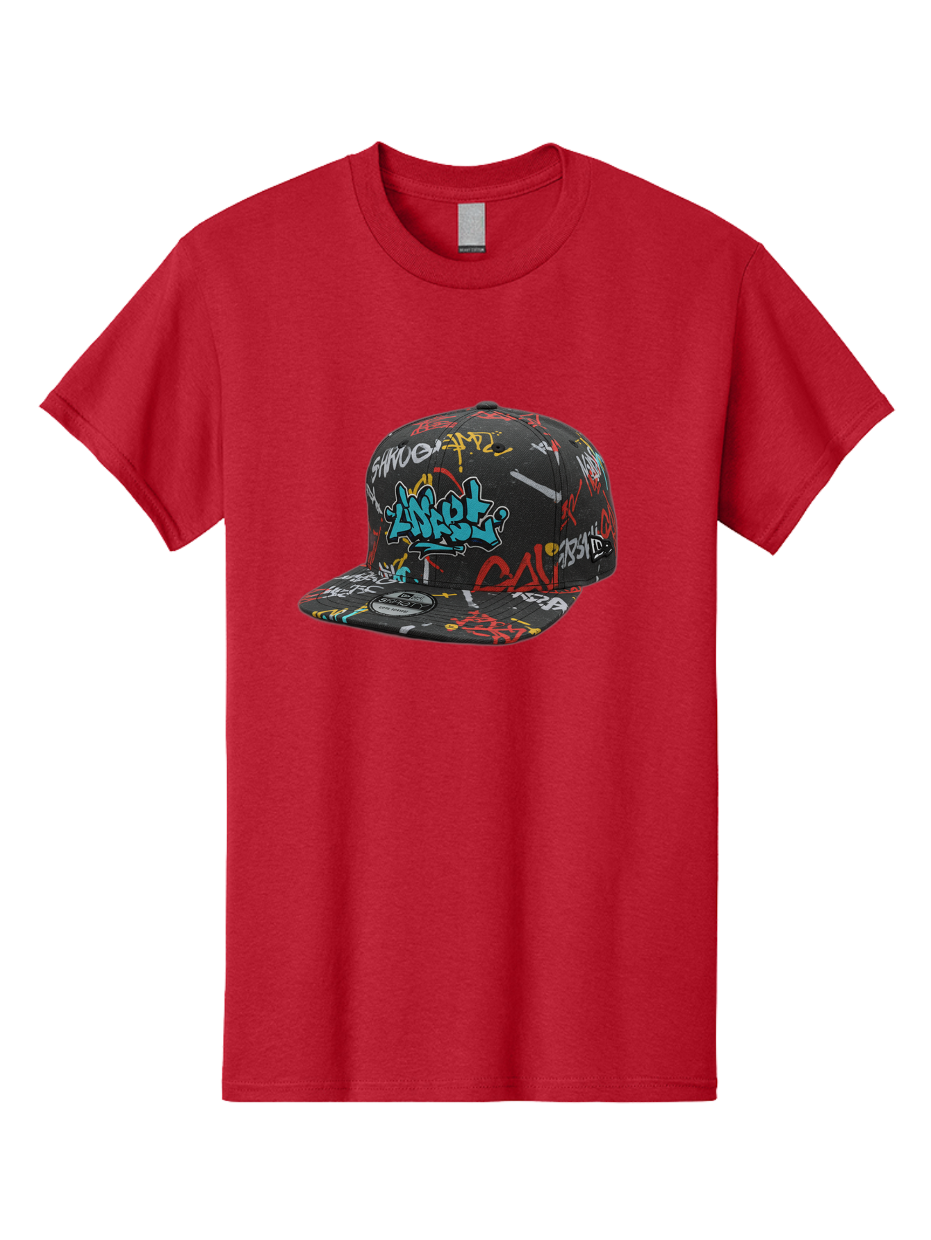 Anarchy-Baseball-Cap Men'S Graphic Tee, 100% Cotton, Comfortable Casual Summer Wear, Machine Washable, Graffiti Art, Streetwear Fashion, Custom Hats, Urban Style, Colorful Designs, Casual Wear, Hip Hop Culture, Snapback Cap, Street Art, Bac585 1