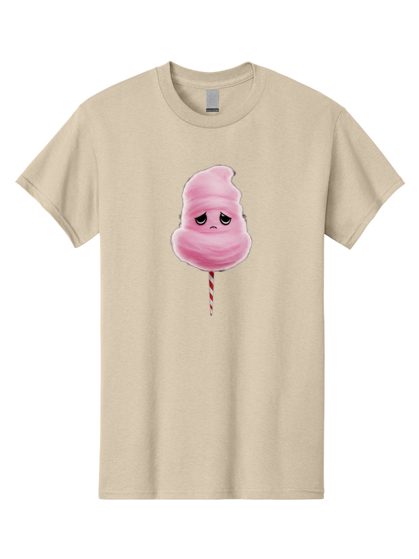 Angry-Cotton-Candy Men'S Graphic Tee, 100% Cotton, Comfortable Casual Summer Wear, Machine Washable, Angry Cotton Candy, Grumpy Face, Sweet Treat, Cartoon Character, Funny Expression, Mad Candy, Fluffy Pink Snack, Fairground Food, Angry Face, Bac586 10