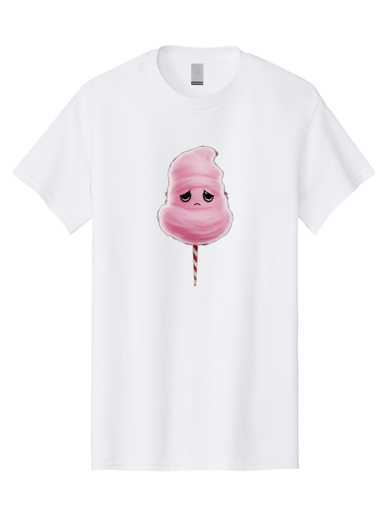 Angry-Cotton-Candy Men'S Graphic Tee, 100% Cotton, Comfortable Casual Summer Wear, Machine Washable, Angry Cotton Candy, Grumpy Face, Sweet Treat, Cartoon Character, Funny Expression, Mad Candy, Fluffy Pink Snack, Fairground Food, Angry Face, Bac586 15