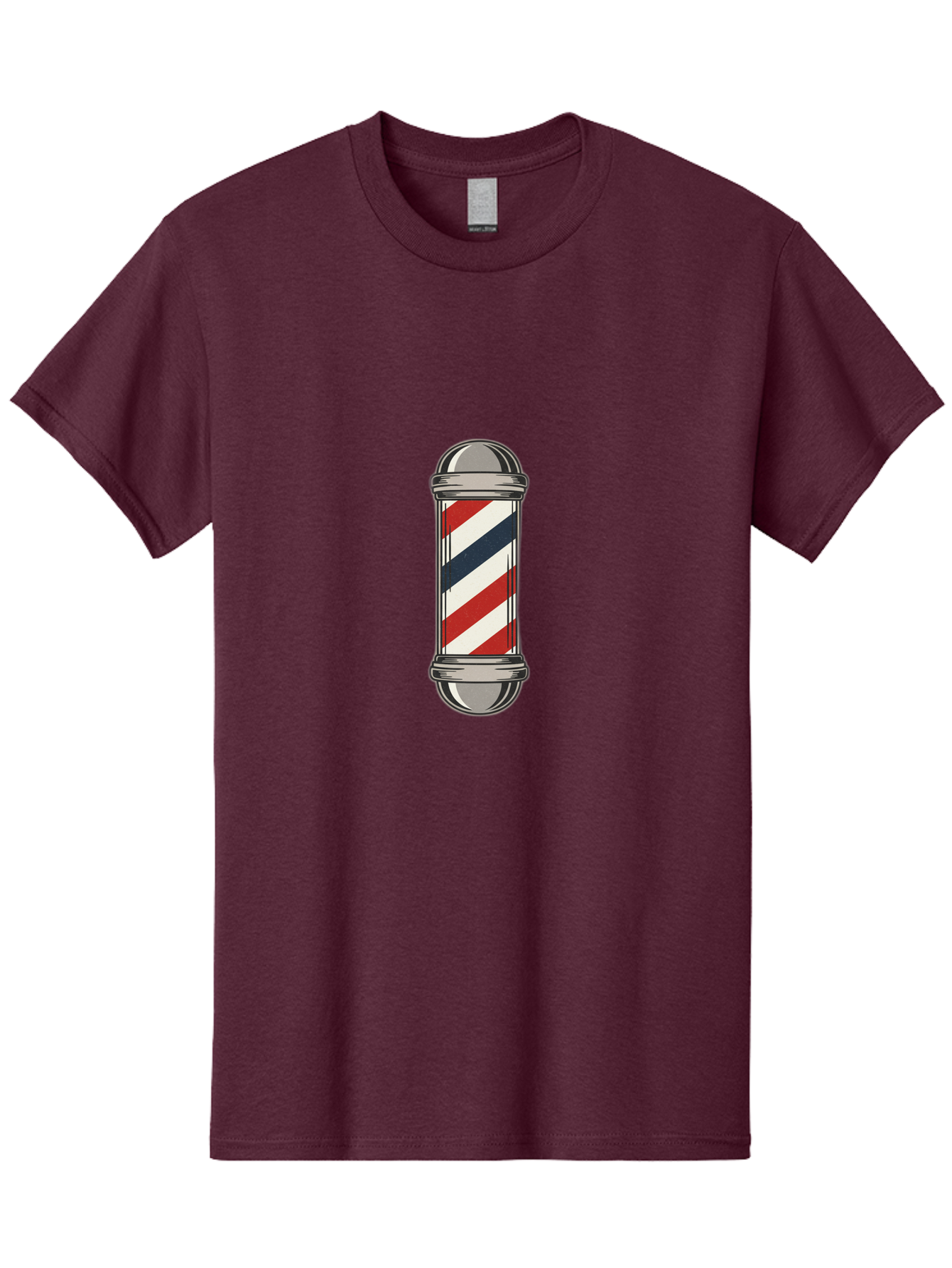 Barber-Pole-1 Men'S Graphic Tee, 100% Cotton, Comfortable Casual Summer Wear, Machine Washable, Barber Pole Sign, Red White And Blue Stripes, Classic Barber Symbol, Vintage Barbershop Icon, Traditional Barber Pole Design, Barber Shop Signage Bac603 14