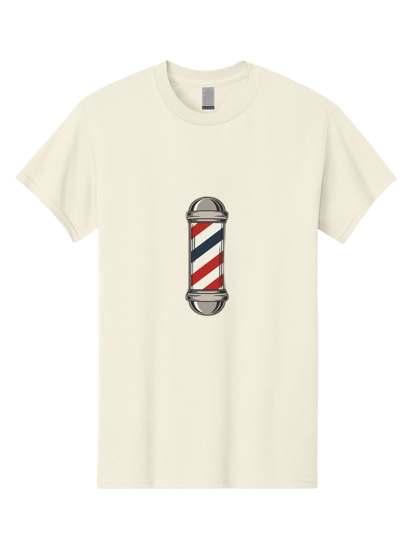 Barber-Pole-1 Men'S Graphic Tee, 100% Cotton, Comfortable Casual Summer Wear, Machine Washable, Barber Pole Sign, Red White And Blue Stripes, Classic Barber Symbol, Vintage Barbershop Icon, Traditional Barber Pole Design, Barber Shop Signage Bac603 12