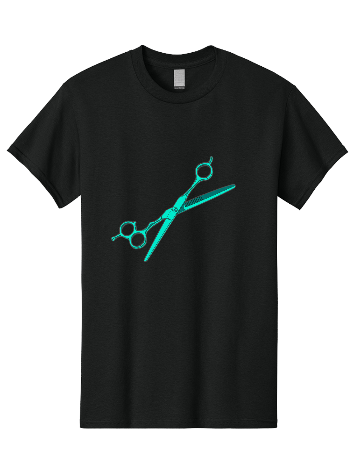 Barber-Scissors Men'S Graphic Tee, 100% Cotton, Comfortable Casual Summer Wear, Machine Washable, Hairdressing Scissors, Beauty Tools, Salon Equipment, Hair Cutting, Grooming, Styling, Professional Hairstyling Bac607 10