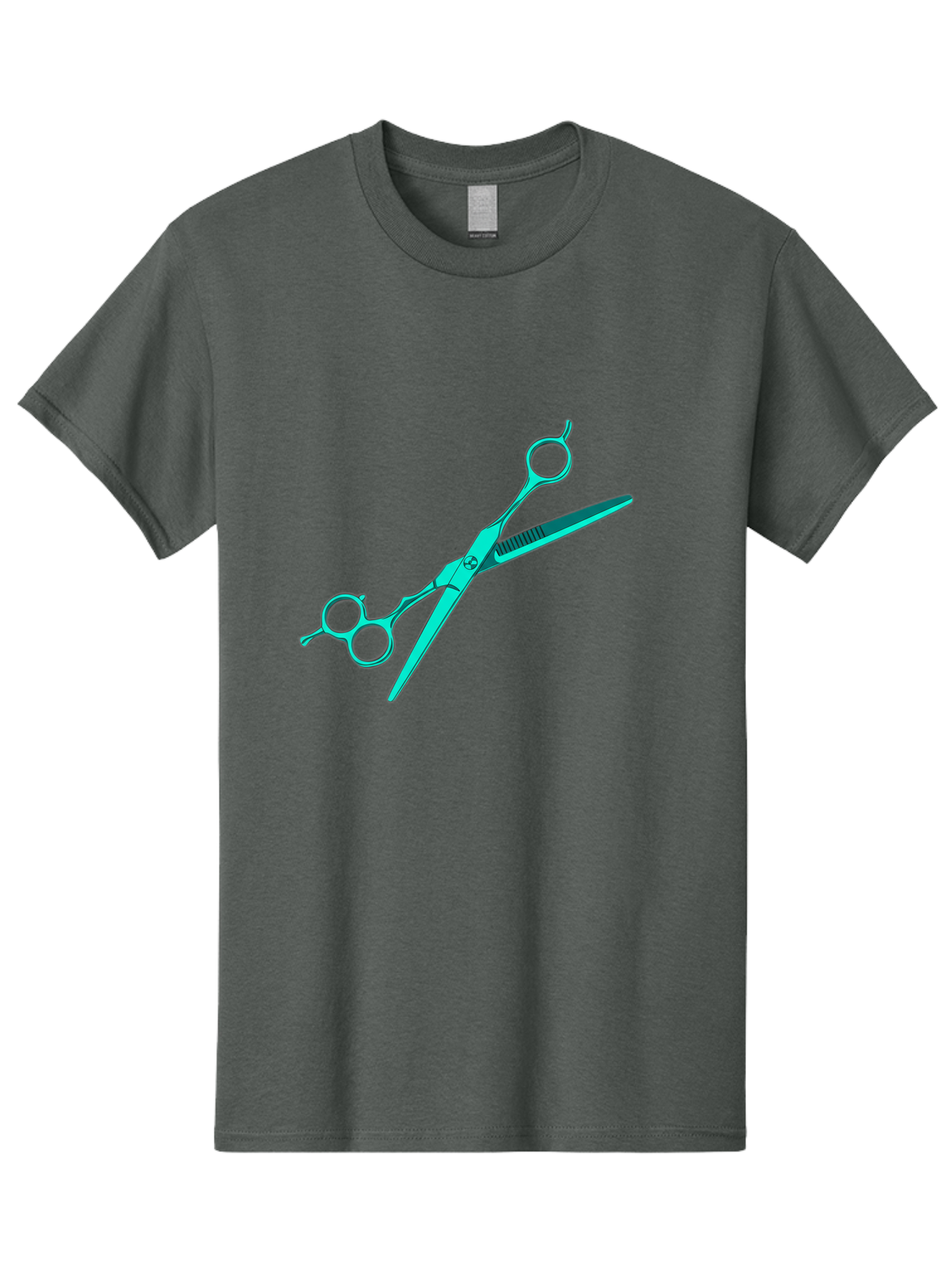 Barber-Scissors Men'S Graphic Tee, 100% Cotton, Comfortable Casual Summer Wear, Machine Washable, Hairdressing Scissors, Beauty Tools, Salon Equipment, Hair Cutting, Grooming, Styling, Professional Hairstyling Bac607 5