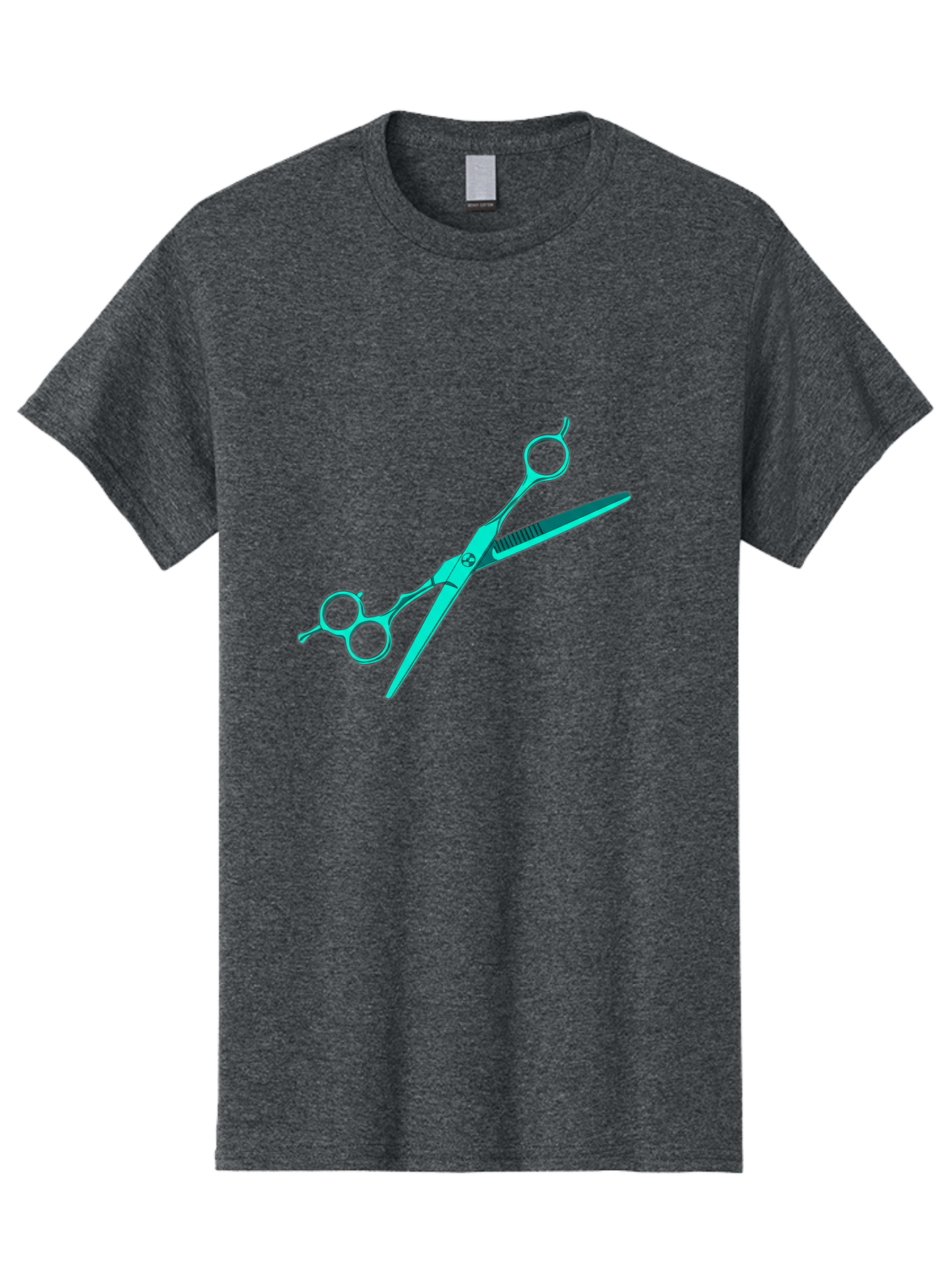 Barber-Scissors Men'S Graphic Tee, 100% Cotton, Comfortable Casual Summer Wear, Machine Washable, Hairdressing Scissors, Beauty Tools, Salon Equipment, Hair Cutting, Grooming, Styling, Professional Hairstyling Bac607 6