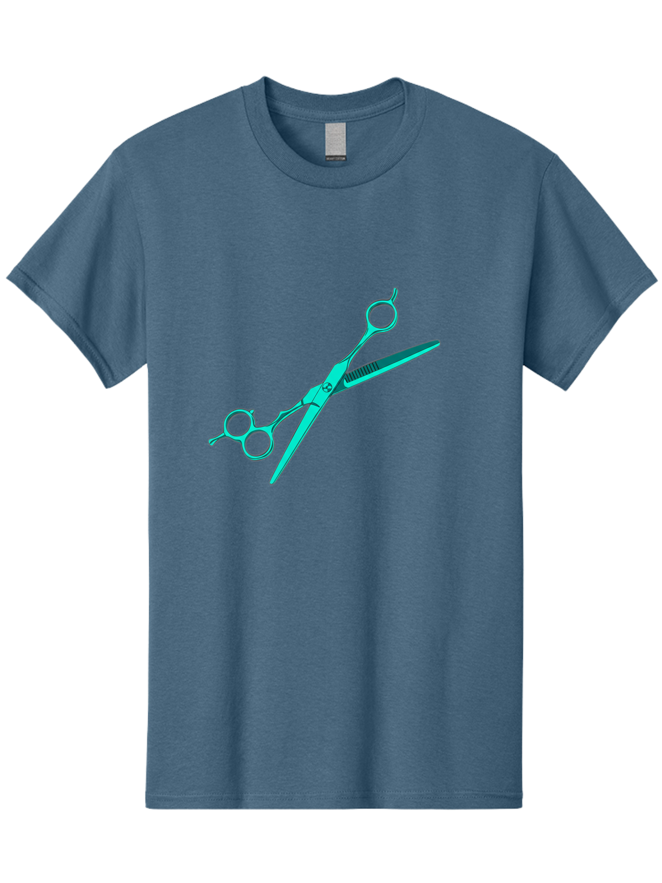 Barber-Scissors Men'S Graphic Tee, 100% Cotton, Comfortable Casual Summer Wear, Machine Washable, Hairdressing Scissors, Beauty Tools, Salon Equipment, Hair Cutting, Grooming, Styling, Professional Hairstyling Bac607 12