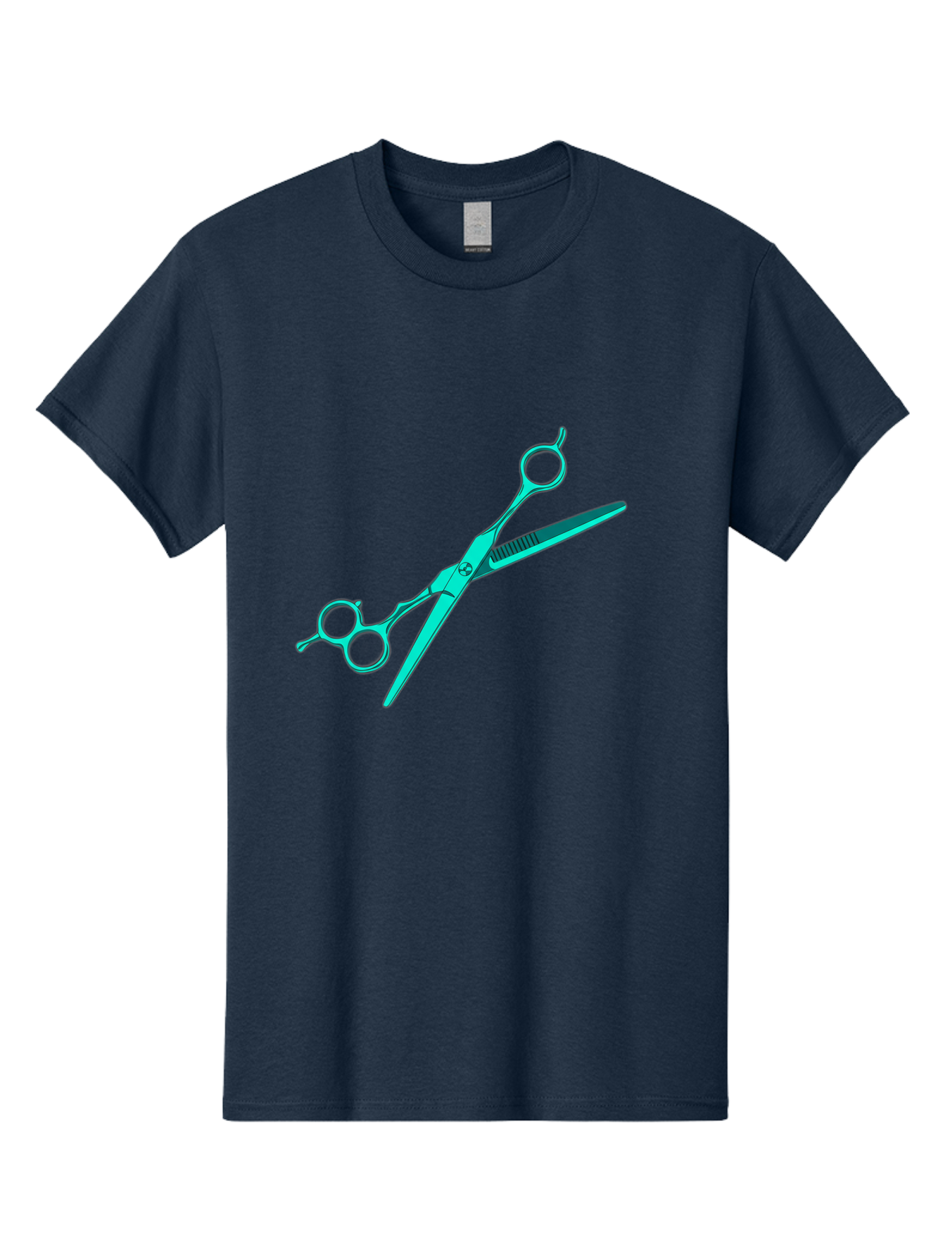 Barber-Scissors Men'S Graphic Tee, 100% Cotton, Comfortable Casual Summer Wear, Machine Washable, Hairdressing Scissors, Beauty Tools, Salon Equipment, Hair Cutting, Grooming, Styling, Professional Hairstyling Bac607 7