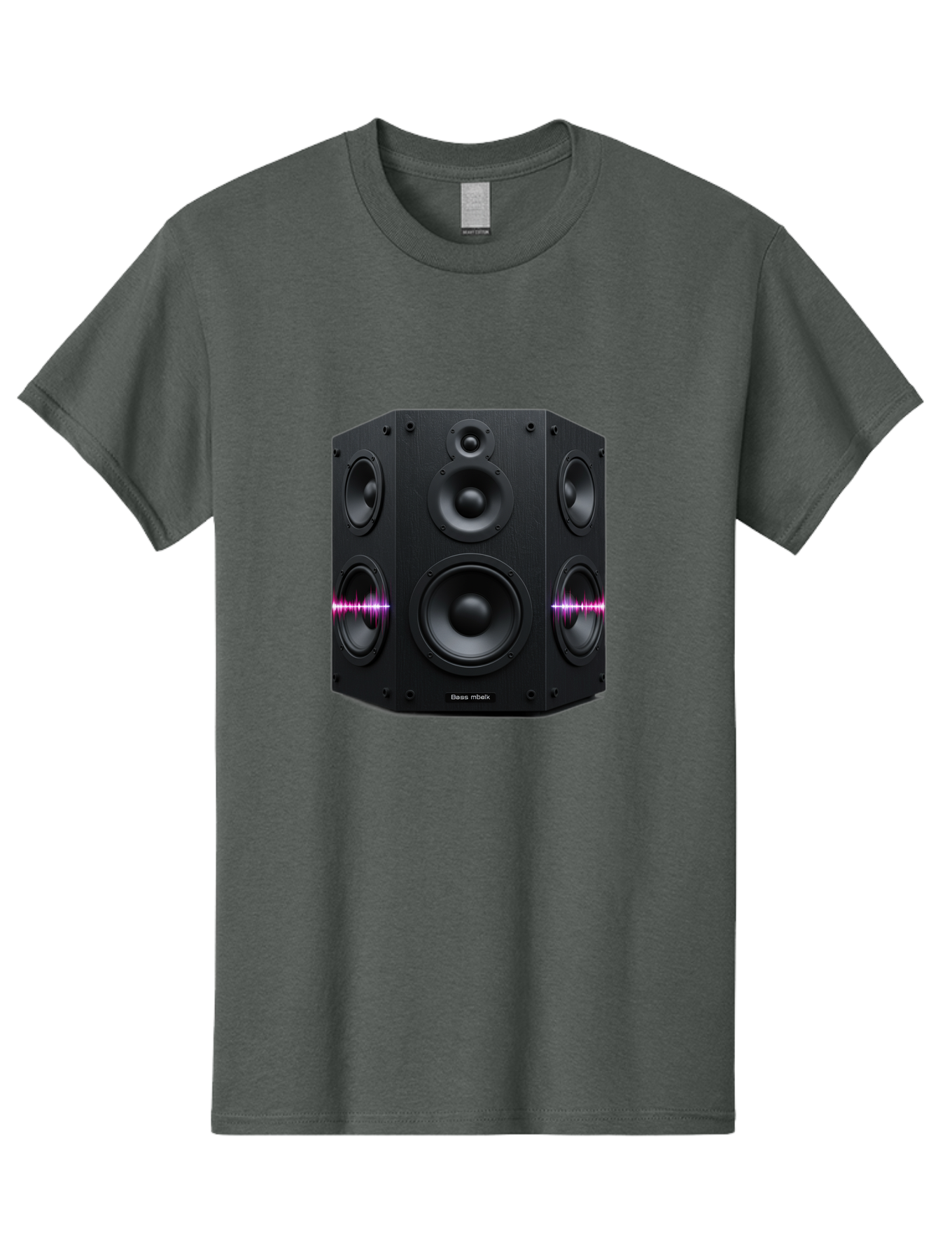 Base-Reflex Men'S Graphic Tee, 100% Cotton, Comfortable Casual Summer Wear, Machine Washable, Black Speaker System, Home Audio Equipment, Sound System, Hi-Fi Speaker, Purple Sound Wave, Music Technology, Audio Visual Bac614 10