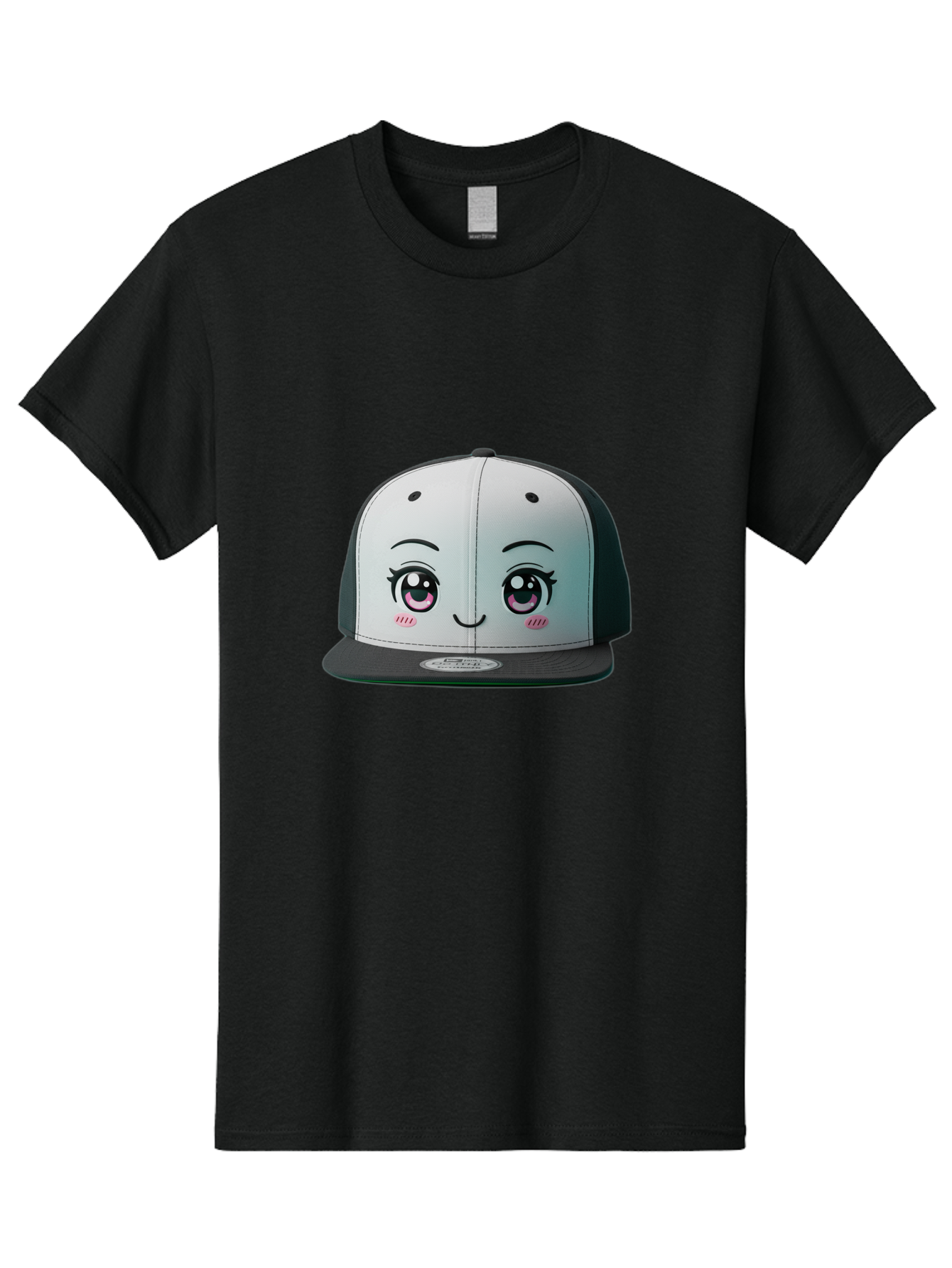 Baseball-Cap Men'S Graphic Tee, 100% Cotton, Comfortable Casual Summer Wear, Machine Washable, Cartoon Snapback Cap, Kawaii Fashion, Cute Hat Design, Playful Eyewear, Trendy Accessories, Streetwear Style, Anime Influence, Fashionable Headwear Bac618 2