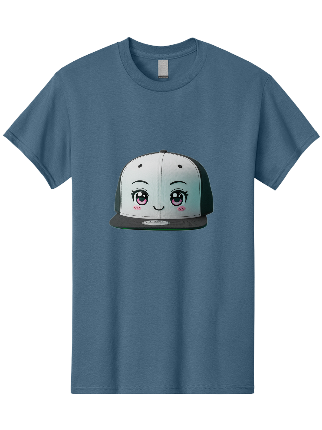 Baseball-Cap Men'S Graphic Tee, 100% Cotton, Comfortable Casual Summer Wear, Machine Washable, Cartoon Snapback Cap, Kawaii Fashion, Cute Hat Design, Playful Eyewear, Trendy Accessories, Streetwear Style, Anime Influence, Fashionable Headwear Bac618 13