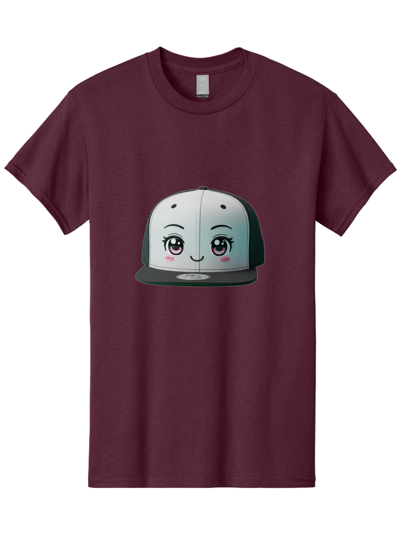 Baseball-Cap Men'S Graphic Tee, 100% Cotton, Comfortable Casual Summer Wear, Machine Washable, Cartoon Snapback Cap, Kawaii Fashion, Cute Hat Design, Playful Eyewear, Trendy Accessories, Streetwear Style, Anime Influence, Fashionable Headwear Bac618 7