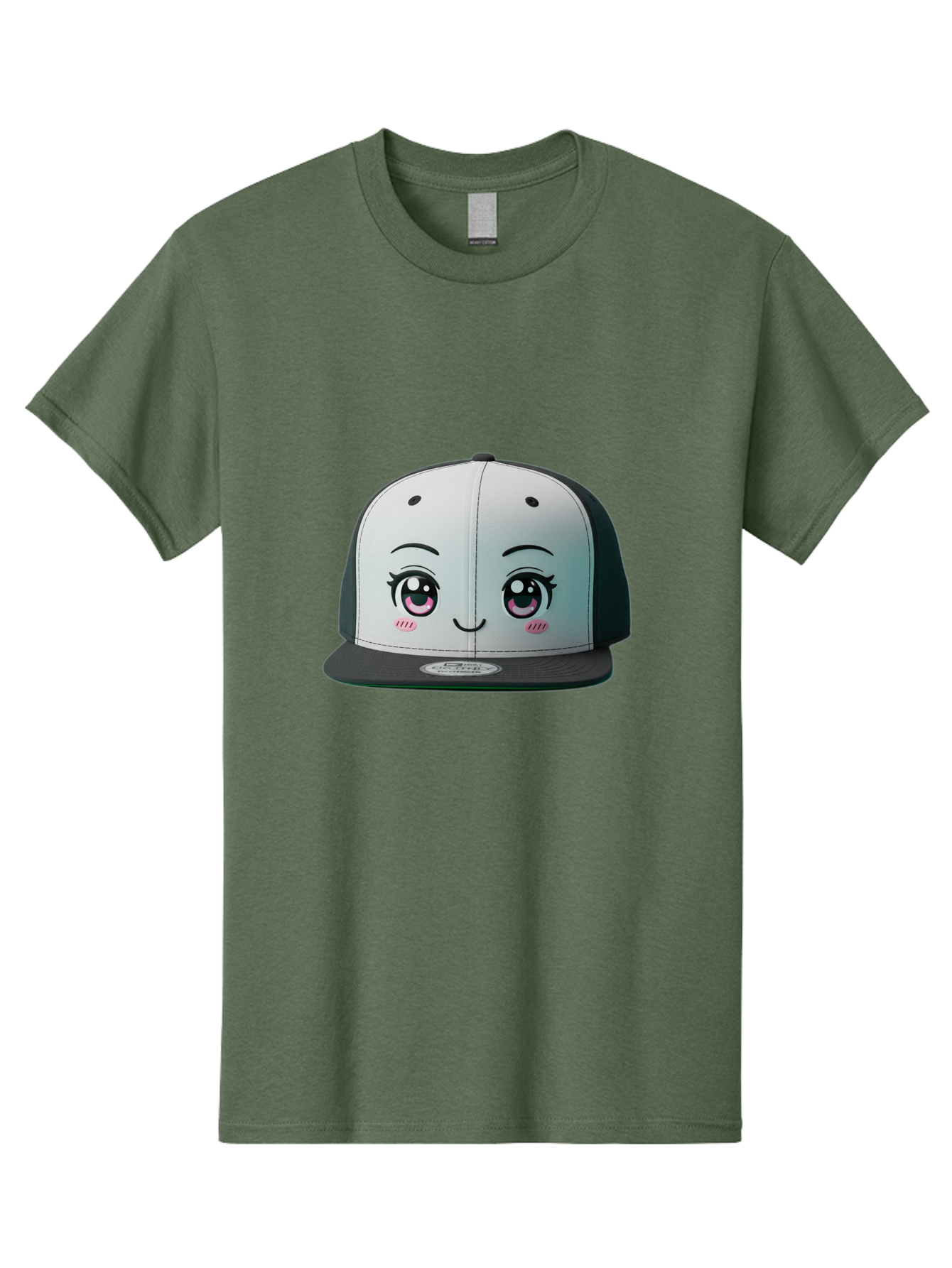Baseball-Cap Men'S Graphic Tee, 100% Cotton, Comfortable Casual Summer Wear, Machine Washable, Cartoon Snapback Cap, Kawaii Fashion, Cute Hat Design, Playful Eyewear, Trendy Accessories, Streetwear Style, Anime Influence, Fashionable Headwear Bac618 14