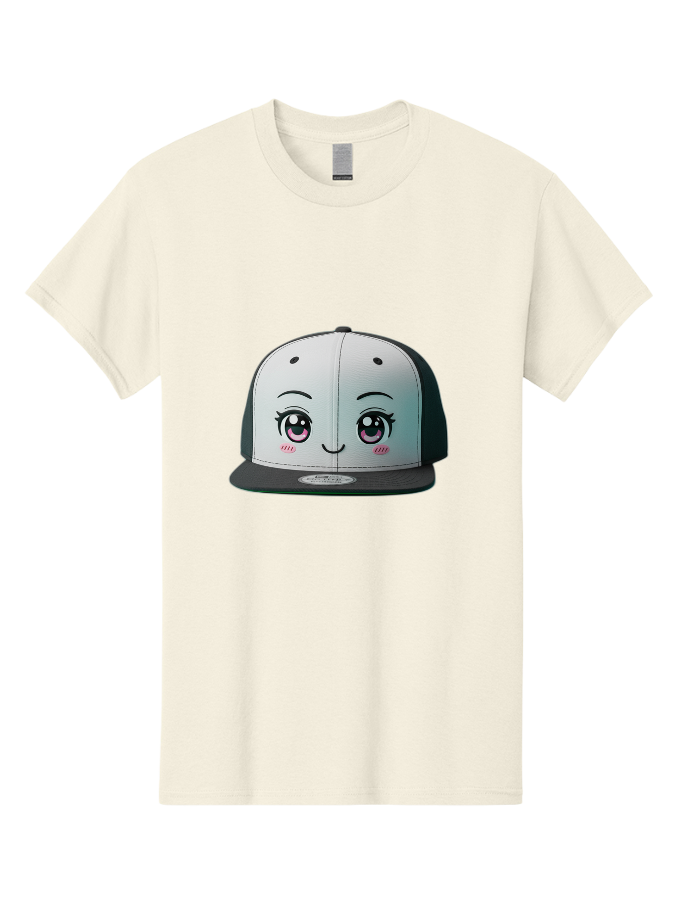 Baseball-Cap Men'S Graphic Tee, 100% Cotton, Comfortable Casual Summer Wear, Machine Washable, Cartoon Snapback Cap, Kawaii Fashion, Cute Hat Design, Playful Eyewear, Trendy Accessories, Streetwear Style, Anime Influence, Fashionable Headwear Bac618 15