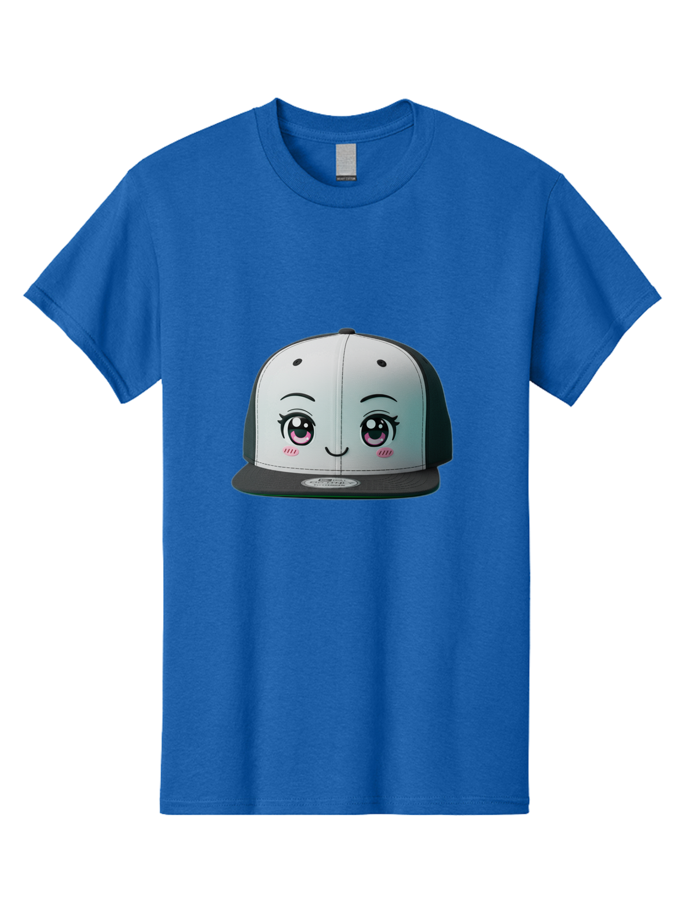 Baseball-Cap Men'S Graphic Tee, 100% Cotton, Comfortable Casual Summer Wear, Machine Washable, Cartoon Snapback Cap, Kawaii Fashion, Cute Hat Design, Playful Eyewear, Trendy Accessories, Streetwear Style, Anime Influence, Fashionable Headwear Bac618 8