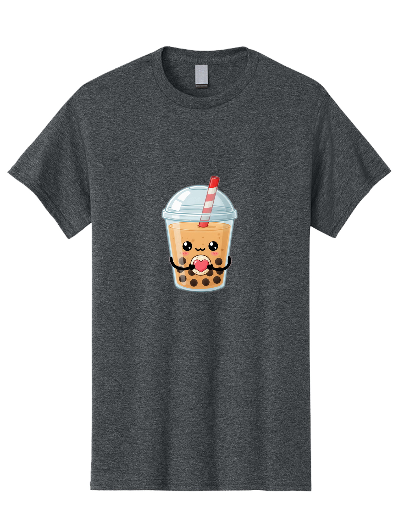 Bubble-Tea-13 Men'S Graphic Tee, 100% Cotton, Comfortable Casual Summer Wear, Machine Washable, Bubble Tea, Boba Drink, Cartoon Beverage, Cute Straw, Kawaii Culture, Heart Symbol, Playful Design, Refreshing Drink, Milk Tea, Tea Lover Bac693 9