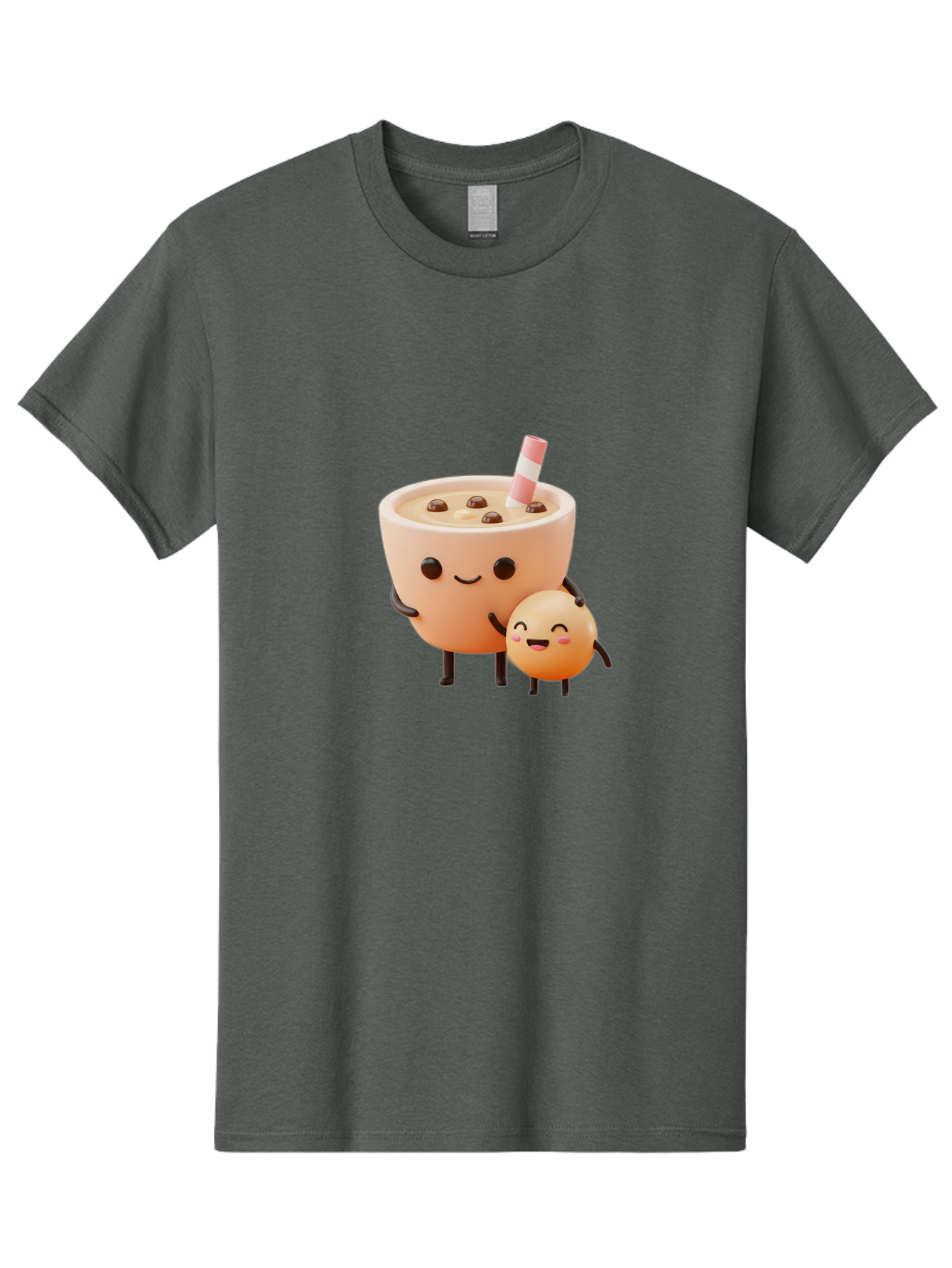 Bubble-Tea-18 Men'S Graphic Tee, 100% Cotton, Comfortable Casual Summer Wear, Machine Washable, Cartoon Boba Tea, Smiling Tea Cup, Boba Friends, Kawaii Characters, Milk Tea, Tapioca Pearls, Adorable Illustration, Funny Bubble Tea Bac698 10