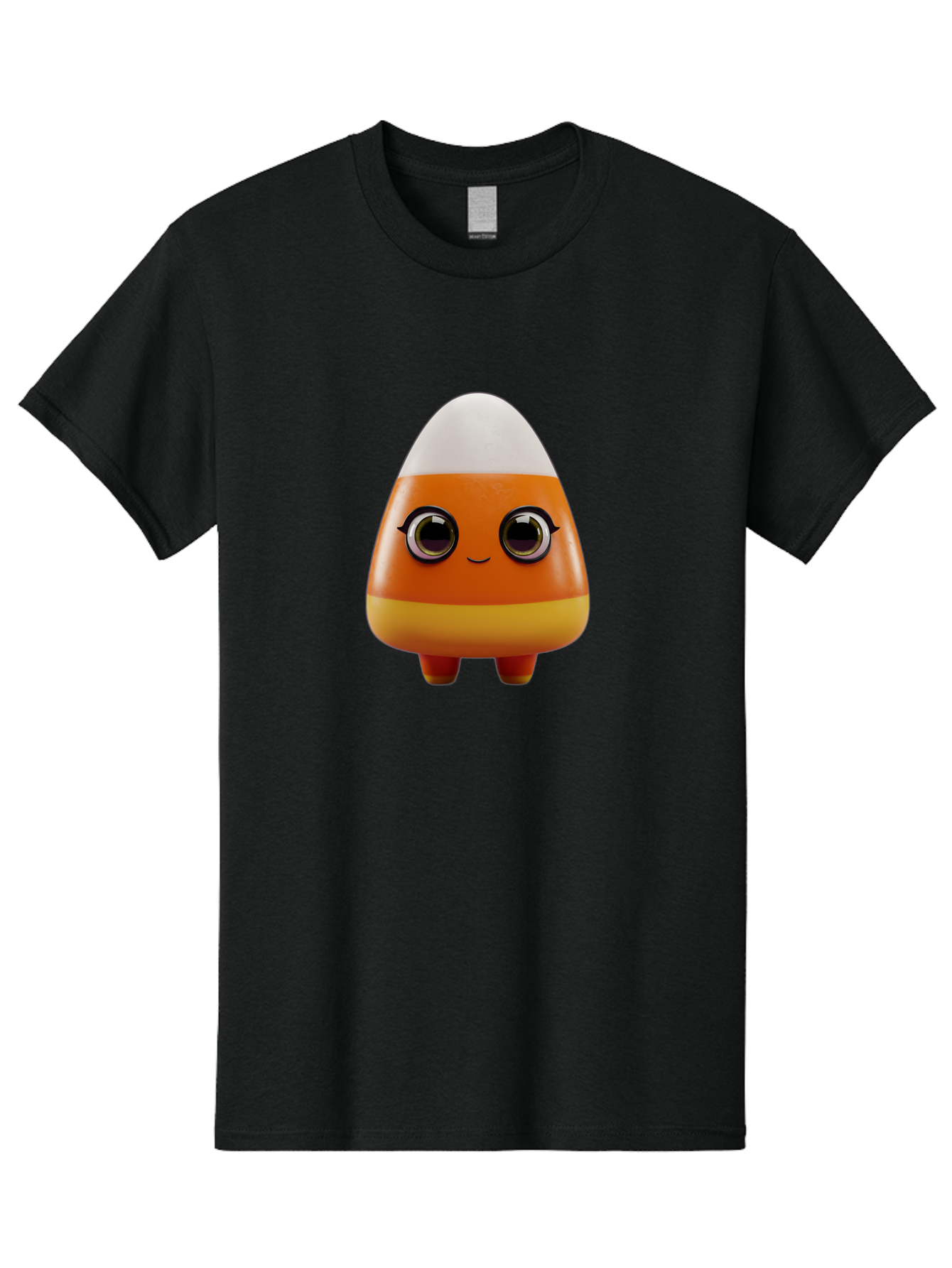 Candy-Corn-Character Men'S Graphic Tee, 100% Cotton, Comfortable Casual Summer Wear, Machine Washable, Candy Corn Character, Cartoon Candy, Halloween Treat, Sweet Character, Orange And Yellow Candy, Cute Candy Corn, Funny Character Design, Bac775 14