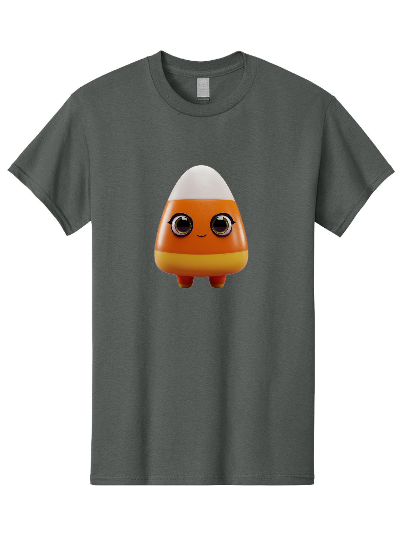 Candy-Corn-Character Men'S Graphic Tee, 100% Cotton, Comfortable Casual Summer Wear, Machine Washable, Candy Corn Character, Cartoon Candy, Halloween Treat, Sweet Character, Orange And Yellow Candy, Cute Candy Corn, Funny Character Design, Bac775 12