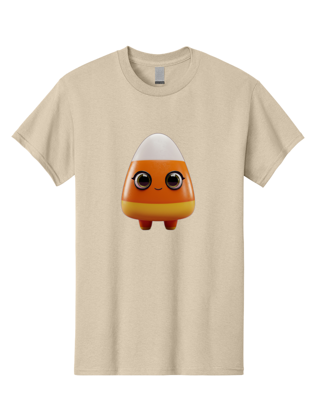 Candy-Corn-Character Men'S Graphic Tee, 100% Cotton, Comfortable Casual Summer Wear, Machine Washable, Candy Corn Character, Cartoon Candy, Halloween Treat, Sweet Character, Orange And Yellow Candy, Cute Candy Corn, Funny Character Design, Bac775 8