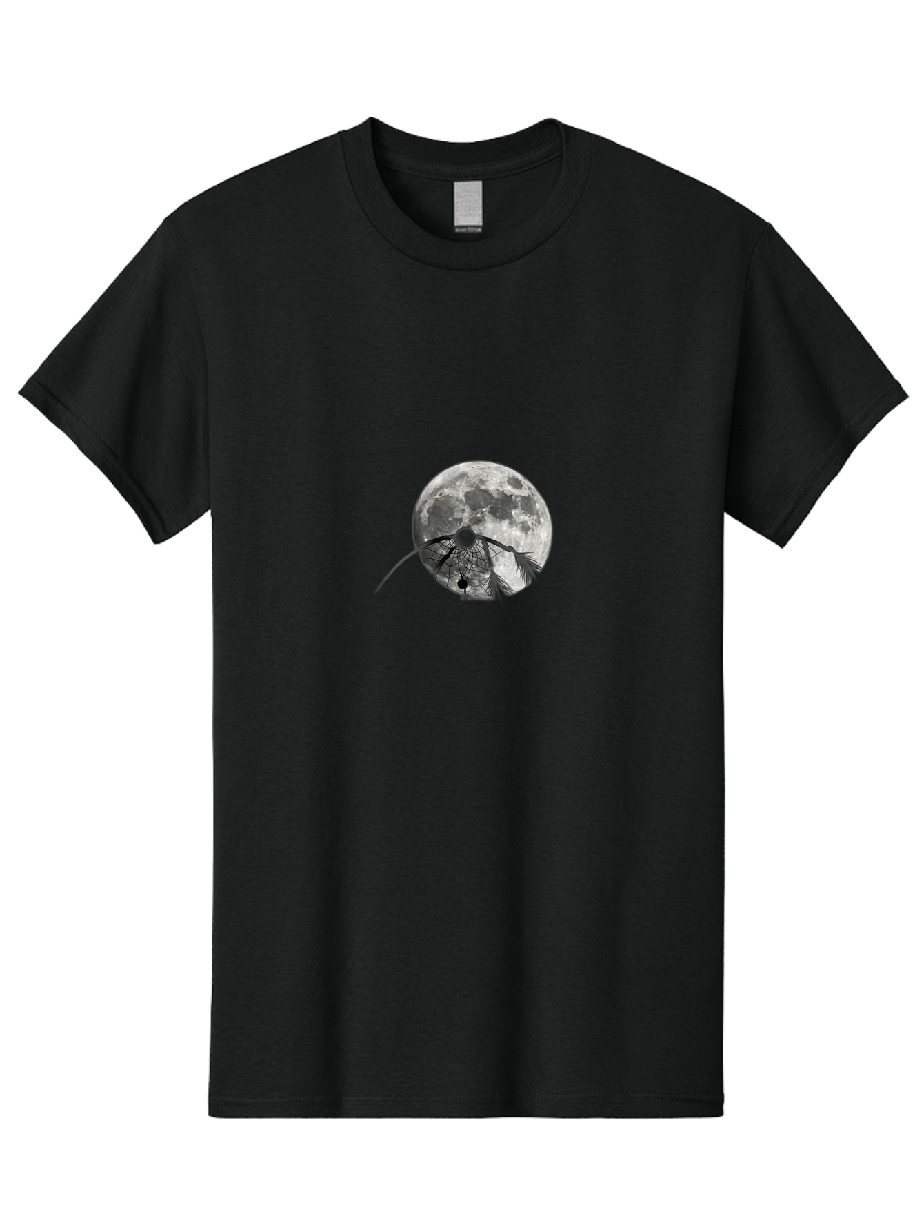 Cracked-Moon Men'S Graphic Tee, 100% Cotton, Comfortable Casual Summer Wear, Machine Washable, Horseshoe Crab Silhouette, Moonlit Night, Lunar Background, Ocean Creature, Wildlife Illustration, Marine Life, Nocturnal Animal, Abstract Art Bac925 12