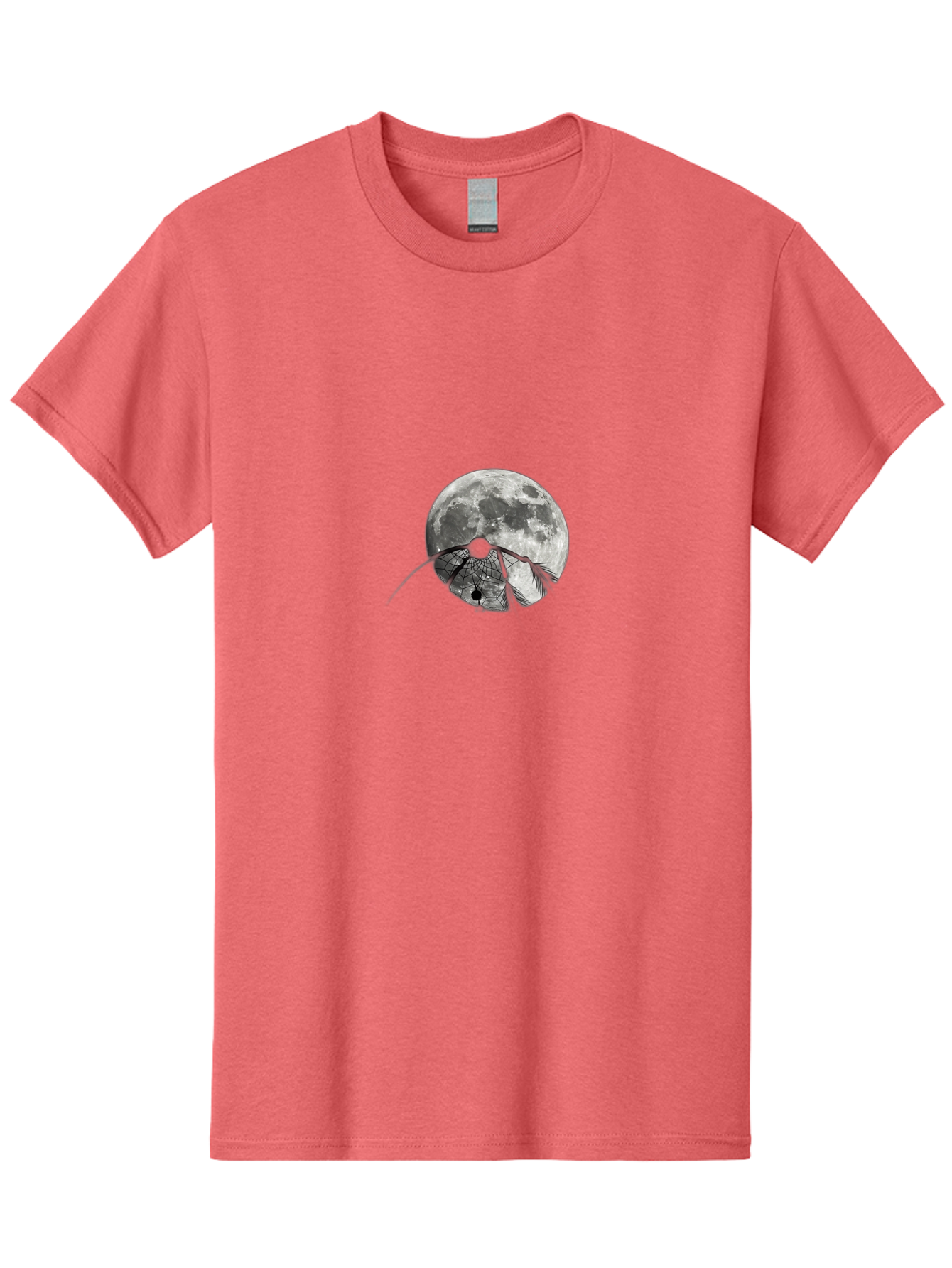 Cracked-Moon Men'S Graphic Tee, 100% Cotton, Comfortable Casual Summer Wear, Machine Washable, Horseshoe Crab Silhouette, Moonlit Night, Lunar Background, Ocean Creature, Wildlife Illustration, Marine Life, Nocturnal Animal, Abstract Art Bac925 14