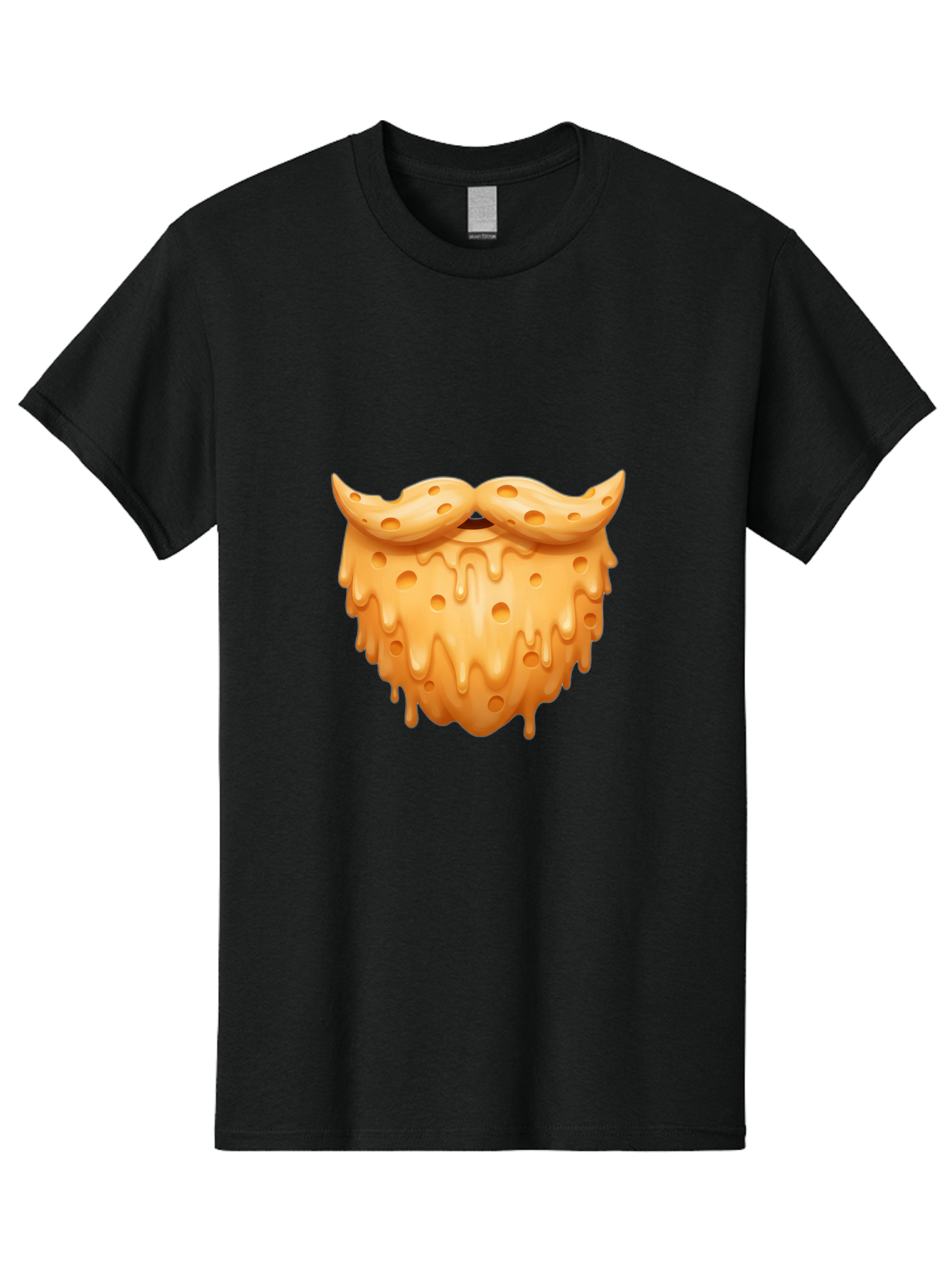 Croissant-With-Mustache Men'S Graphic Tee, 100% Cotton, Comfortable Casual Summer Wear, Machine Washable, Doughnut With Mustache, Sweet Treats, Baked Goods, Quirky Humor, Funny Faces, Dessert Lovers, Creative Food Art, Playful Graphics Bac936 8
