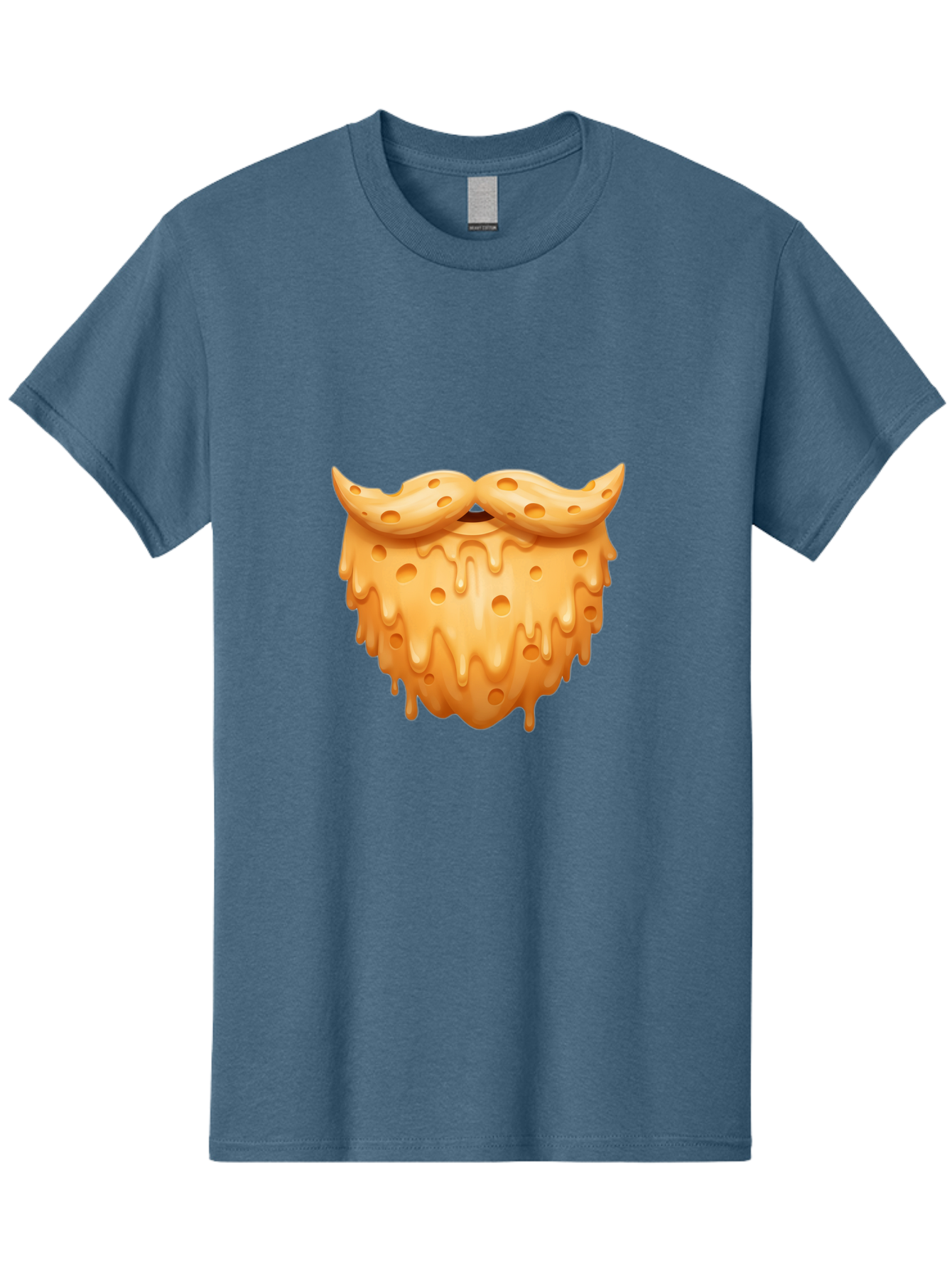 Croissant-With-Mustache Men'S Graphic Tee, 100% Cotton, Comfortable Casual Summer Wear, Machine Washable, Doughnut With Mustache, Sweet Treats, Baked Goods, Quirky Humor, Funny Faces, Dessert Lovers, Creative Food Art, Playful Graphics Bac936 14