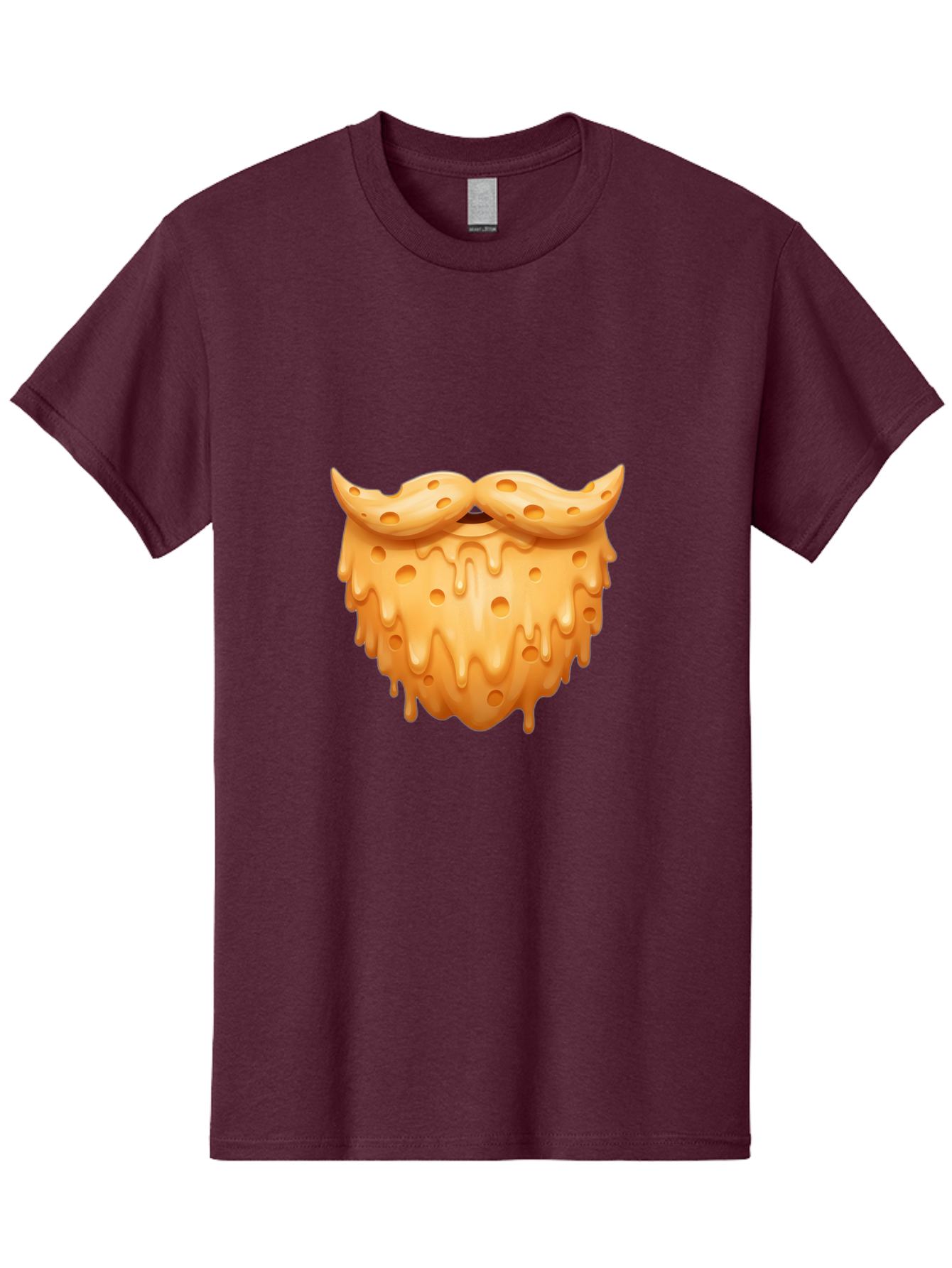 Croissant-With-Mustache Men'S Graphic Tee, 100% Cotton, Comfortable Casual Summer Wear, Machine Washable, Doughnut With Mustache, Sweet Treats, Baked Goods, Quirky Humor, Funny Faces, Dessert Lovers, Creative Food Art, Playful Graphics Bac936 15