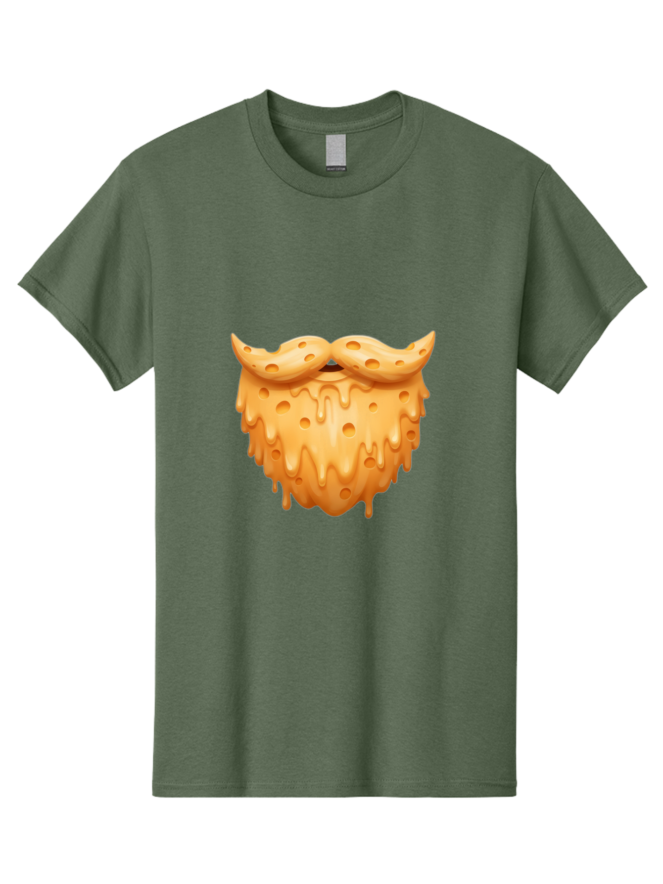 Croissant-With-Mustache Men'S Graphic Tee, 100% Cotton, Comfortable Casual Summer Wear, Machine Washable, Doughnut With Mustache, Sweet Treats, Baked Goods, Quirky Humor, Funny Faces, Dessert Lovers, Creative Food Art, Playful Graphics Bac936 9