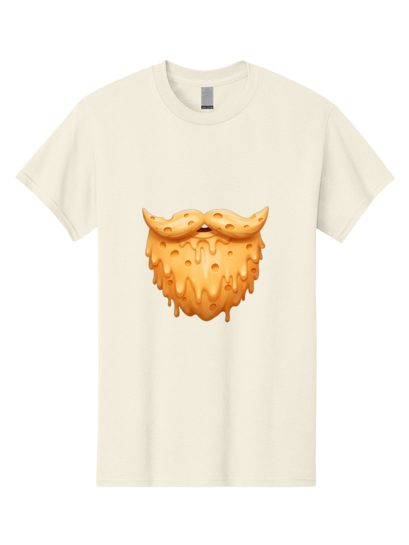 Croissant-With-Mustache Men'S Graphic Tee, 100% Cotton, Comfortable Casual Summer Wear, Machine Washable, Doughnut With Mustache, Sweet Treats, Baked Goods, Quirky Humor, Funny Faces, Dessert Lovers, Creative Food Art, Playful Graphics Bac936 13
