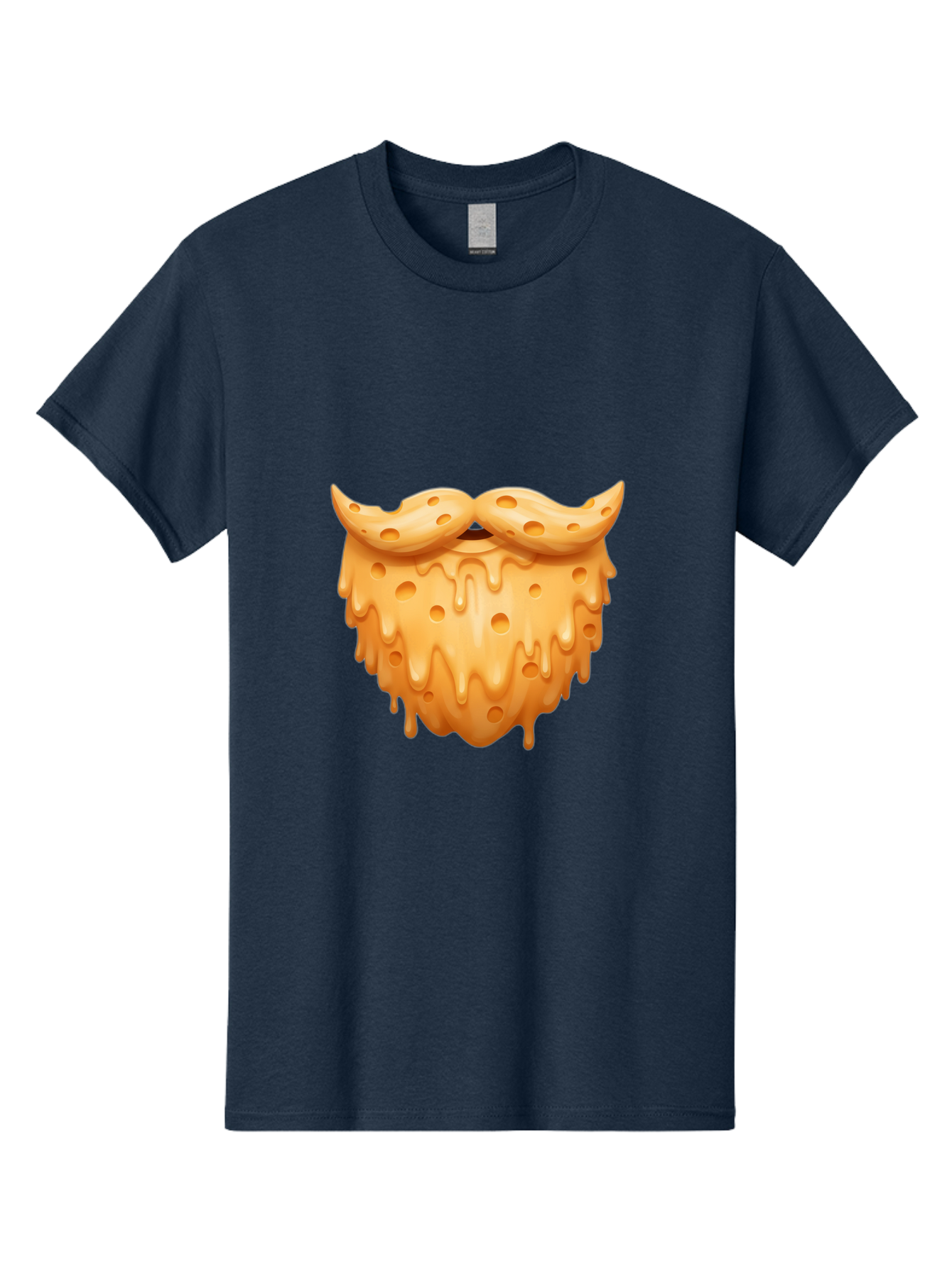 Croissant-With-Mustache Men'S Graphic Tee, 100% Cotton, Comfortable Casual Summer Wear, Machine Washable, Doughnut With Mustache, Sweet Treats, Baked Goods, Quirky Humor, Funny Faces, Dessert Lovers, Creative Food Art, Playful Graphics Bac936 6