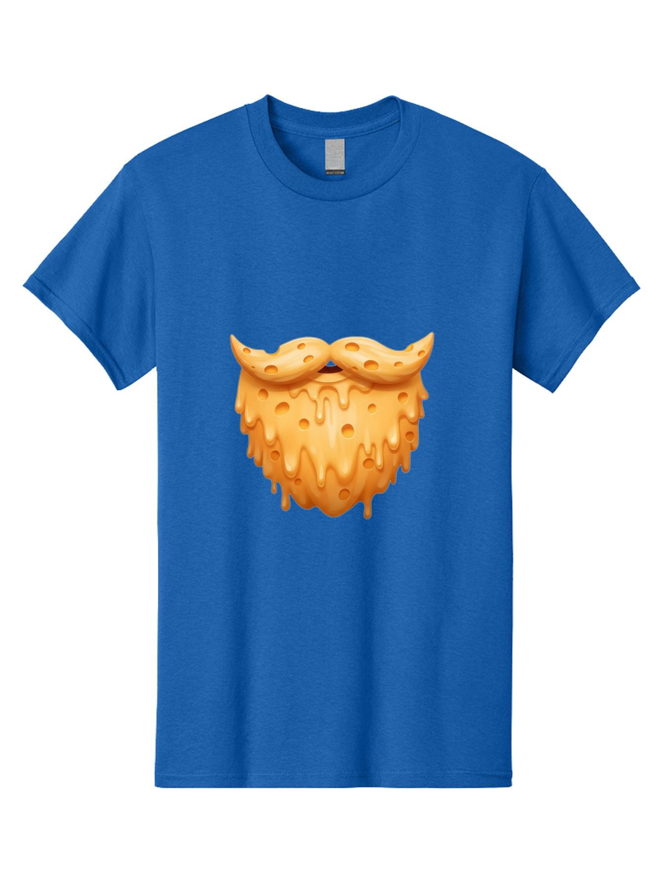Croissant-With-Mustache Men'S Graphic Tee, 100% Cotton, Comfortable Casual Summer Wear, Machine Washable, Doughnut With Mustache, Sweet Treats, Baked Goods, Quirky Humor, Funny Faces, Dessert Lovers, Creative Food Art, Playful Graphics Bac936 1