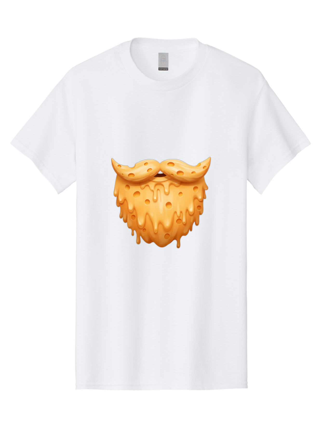 Croissant-With-Mustache Men'S Graphic Tee, 100% Cotton, Comfortable Casual Summer Wear, Machine Washable, Doughnut With Mustache, Sweet Treats, Baked Goods, Quirky Humor, Funny Faces, Dessert Lovers, Creative Food Art, Playful Graphics Bac936 12
